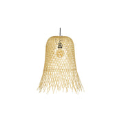 Modern beige bamboo ceiling lamp