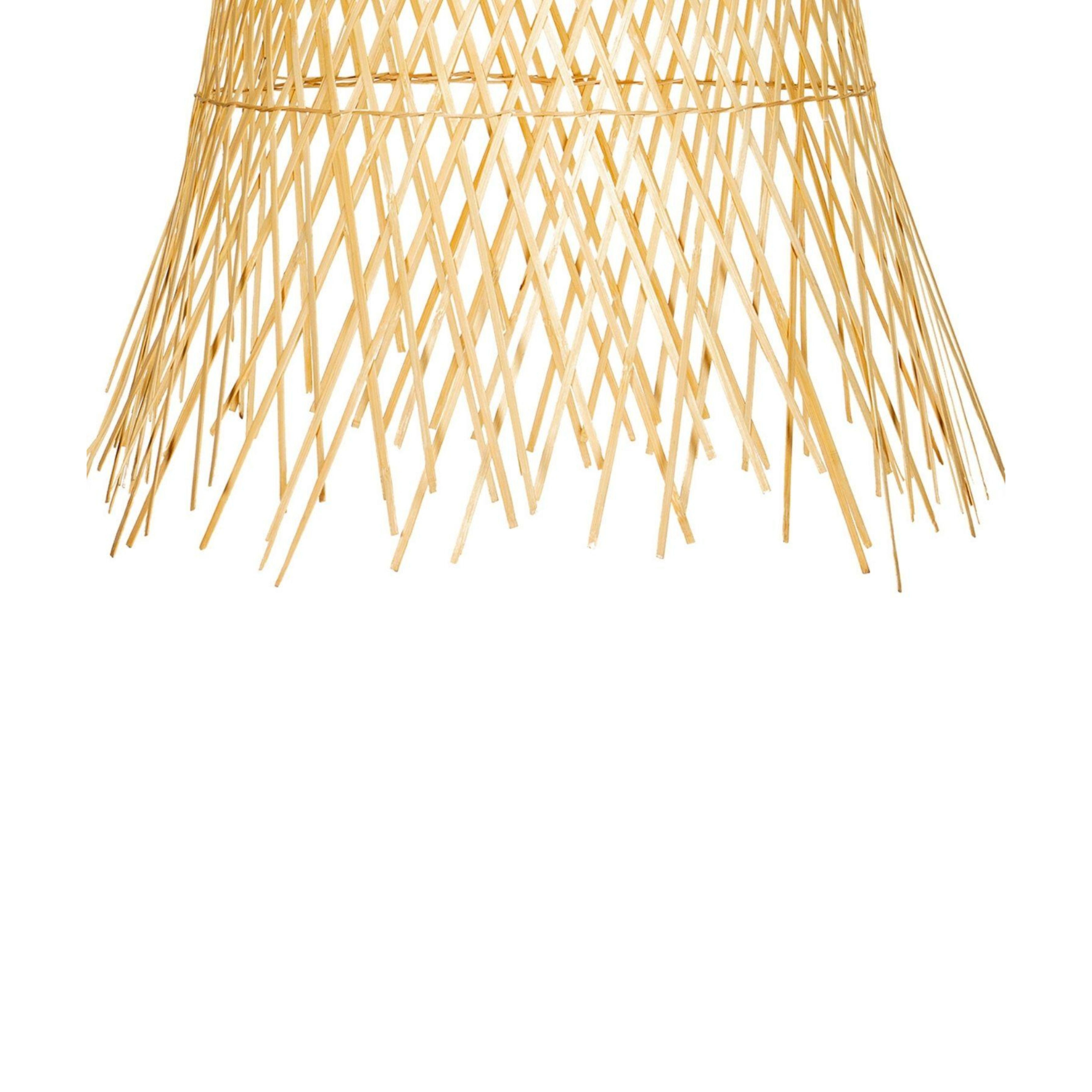 Modern beige bamboo ceiling lamp