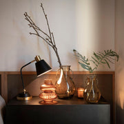 Vintage black metal table lamp