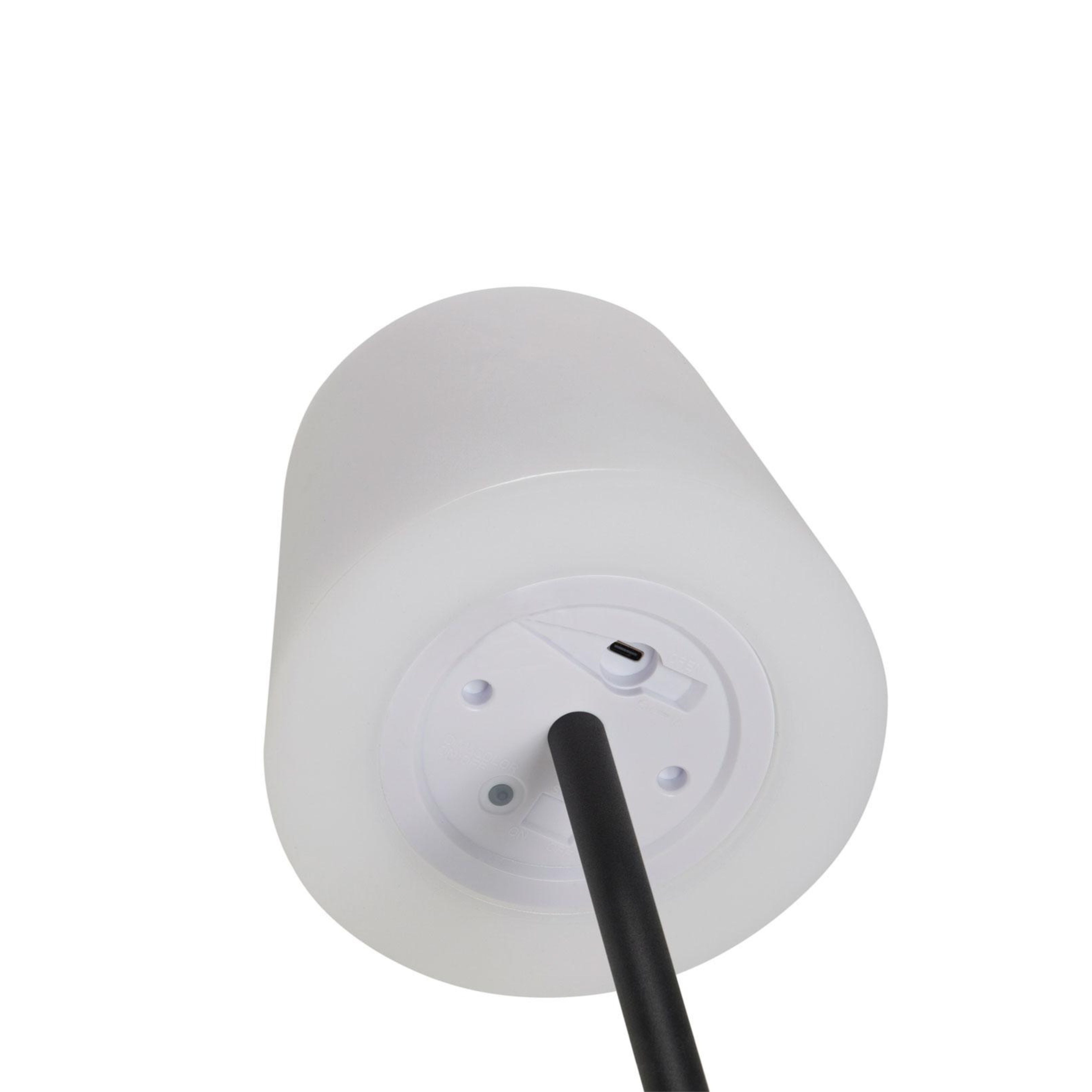 Black metal wireless LED lamp