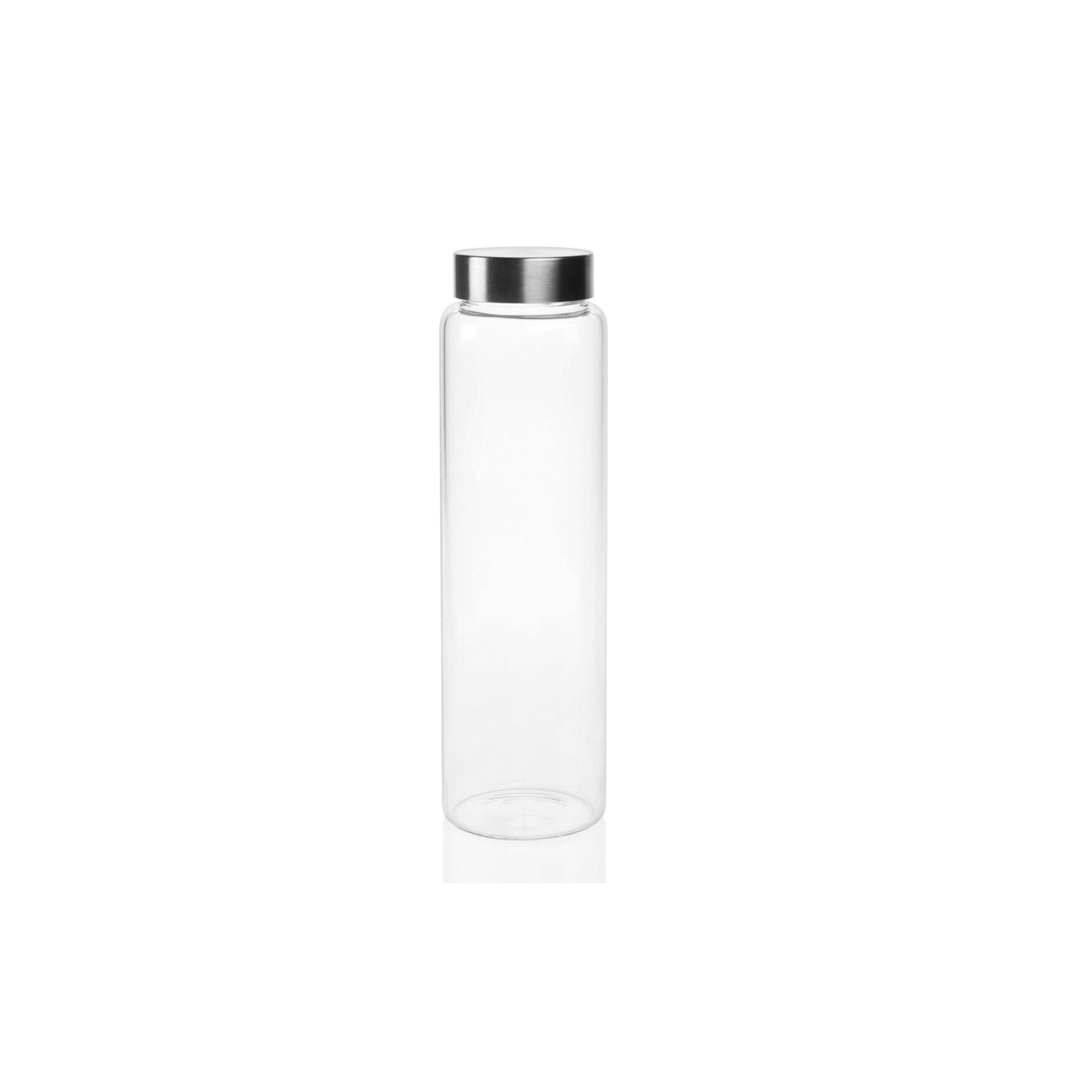 Botella de agua de 1 litro de cristal