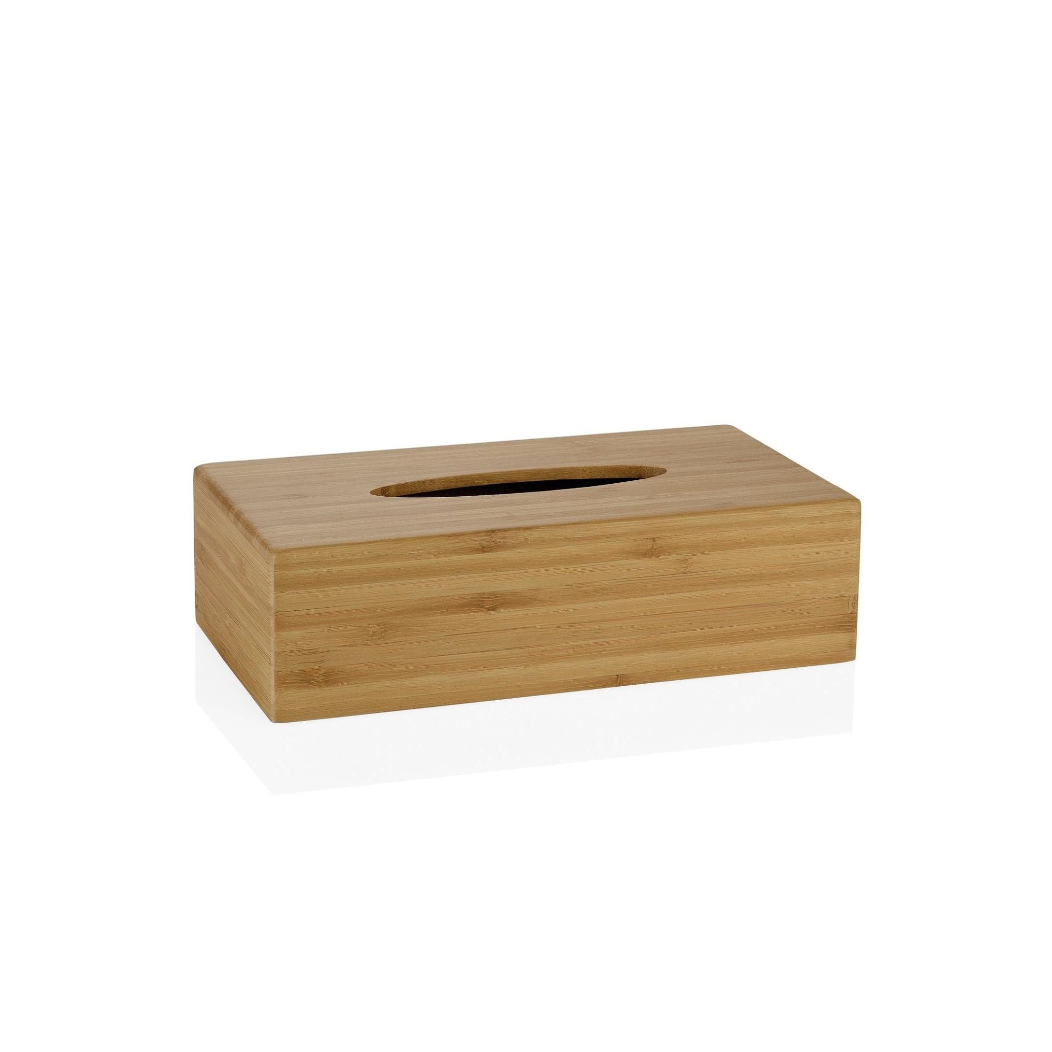 Caja de pañuelos de bambú