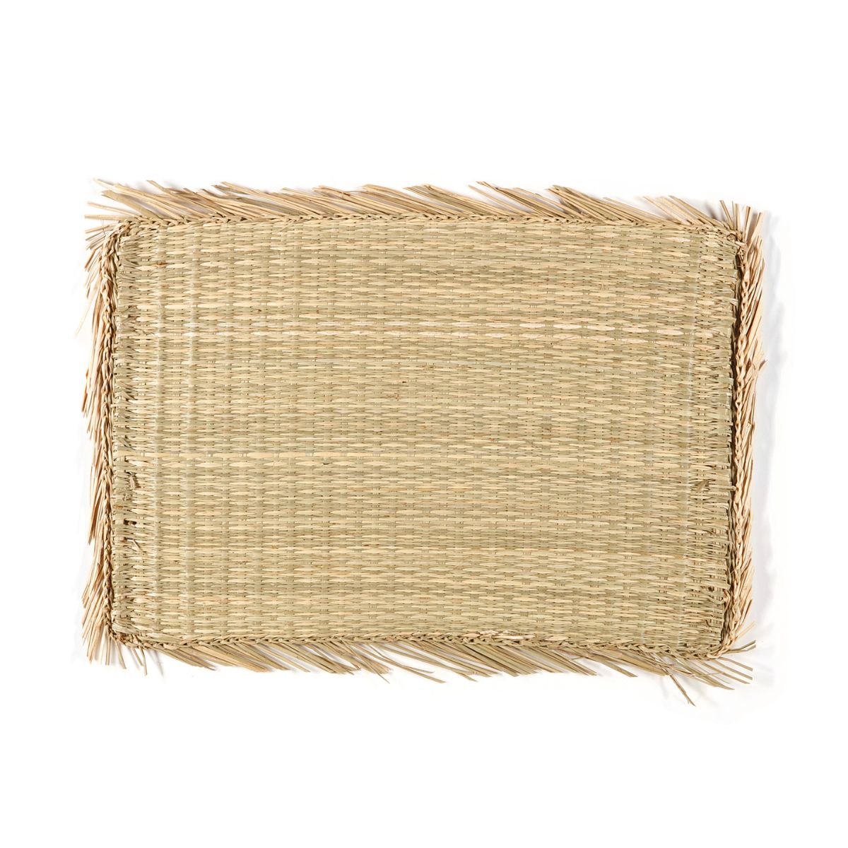 Mantel individual de fibra natural rectangular