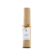 Beige linen table runner with trim