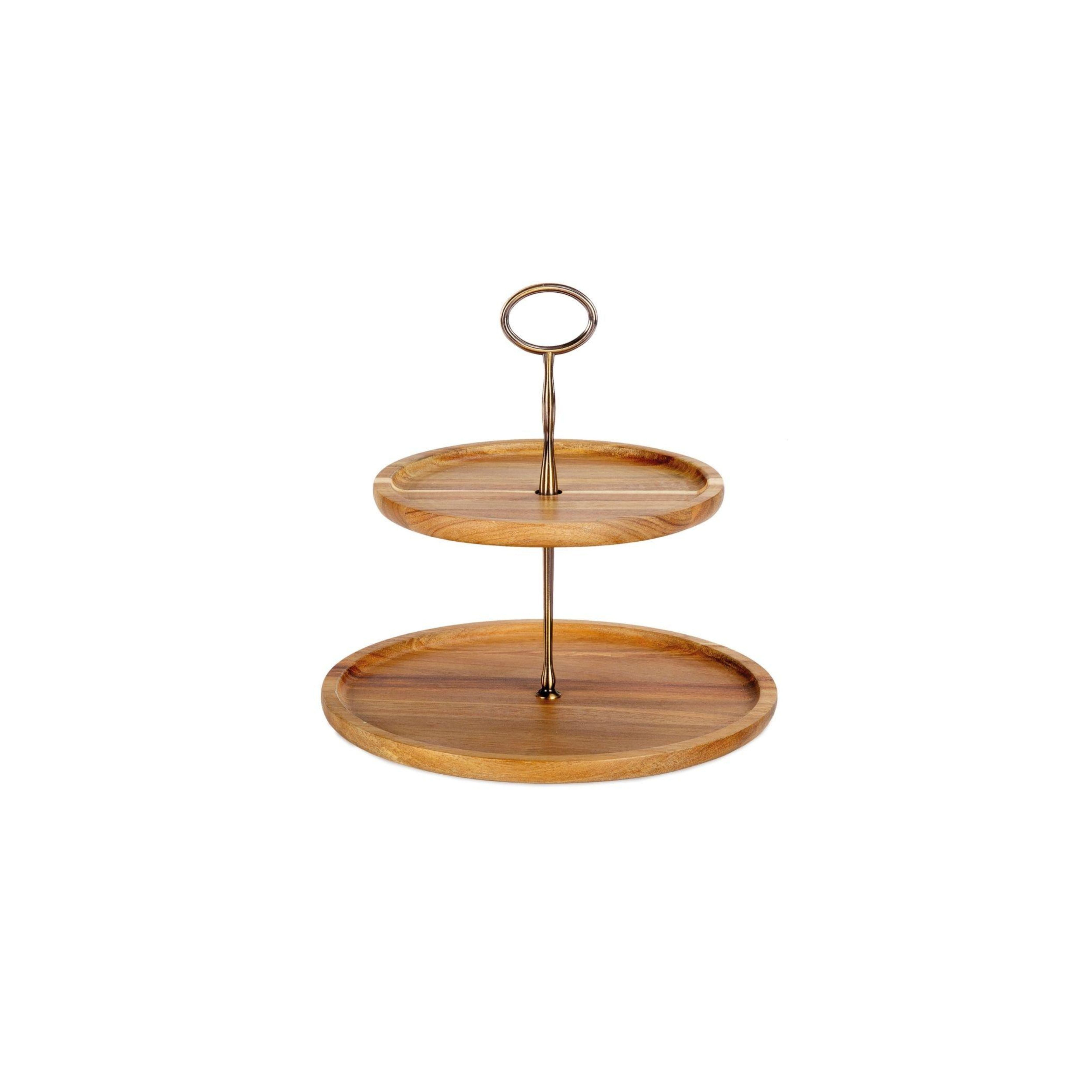Brown wooden kitchen cookie stand