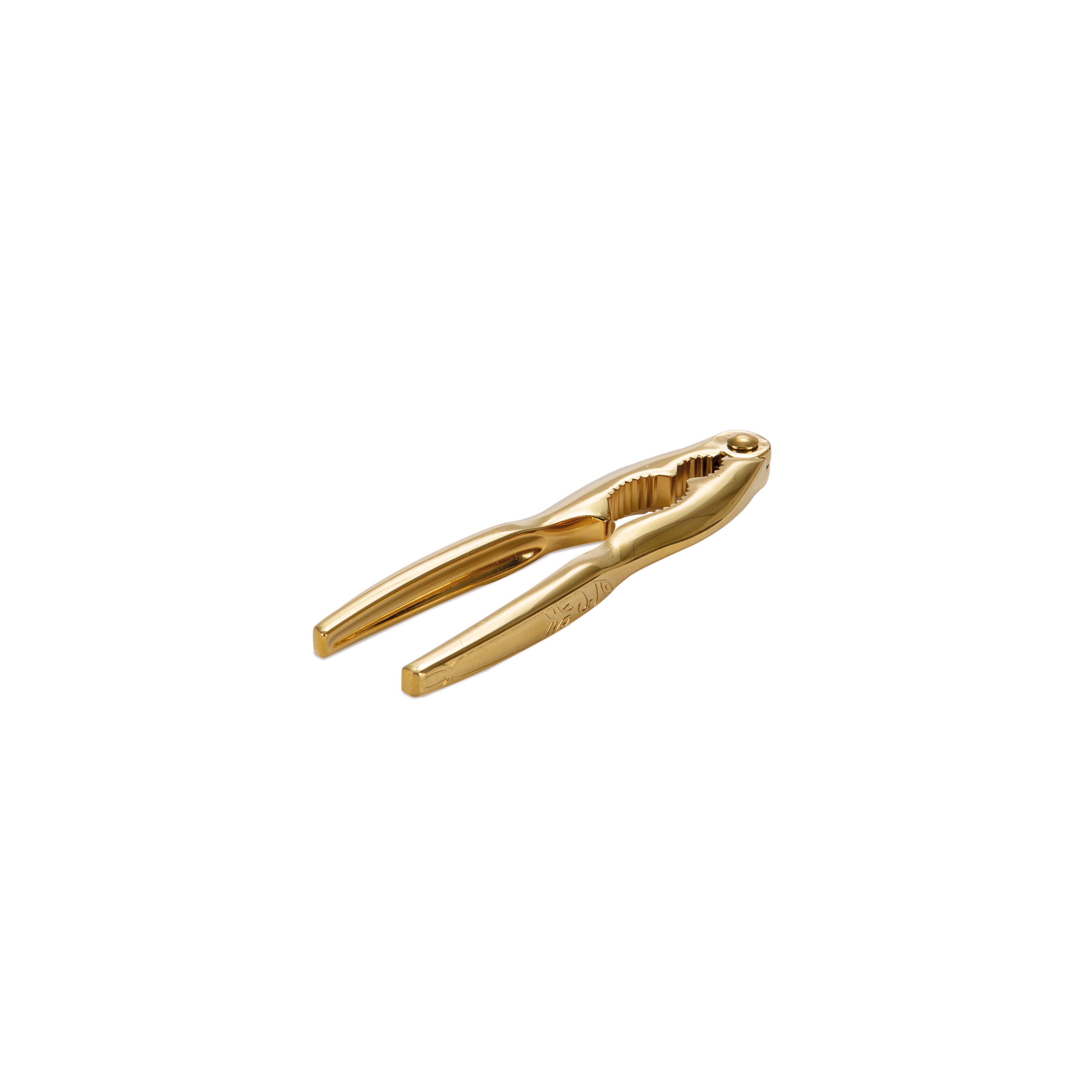 Kit de abridor de marisco de acero dorado