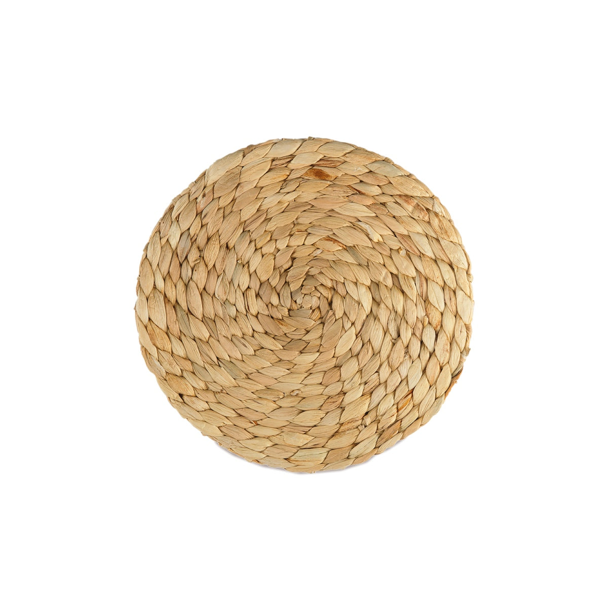 Salvamanteles de mesa beige de fibra vegetal