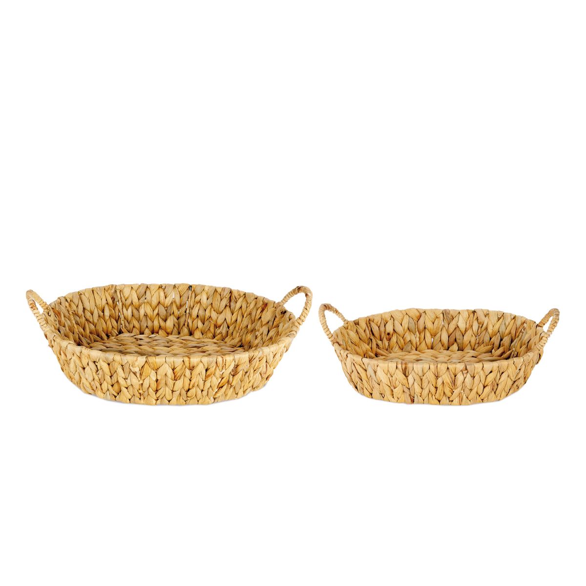 Set de 2 bandejas de fibra vegetal beige