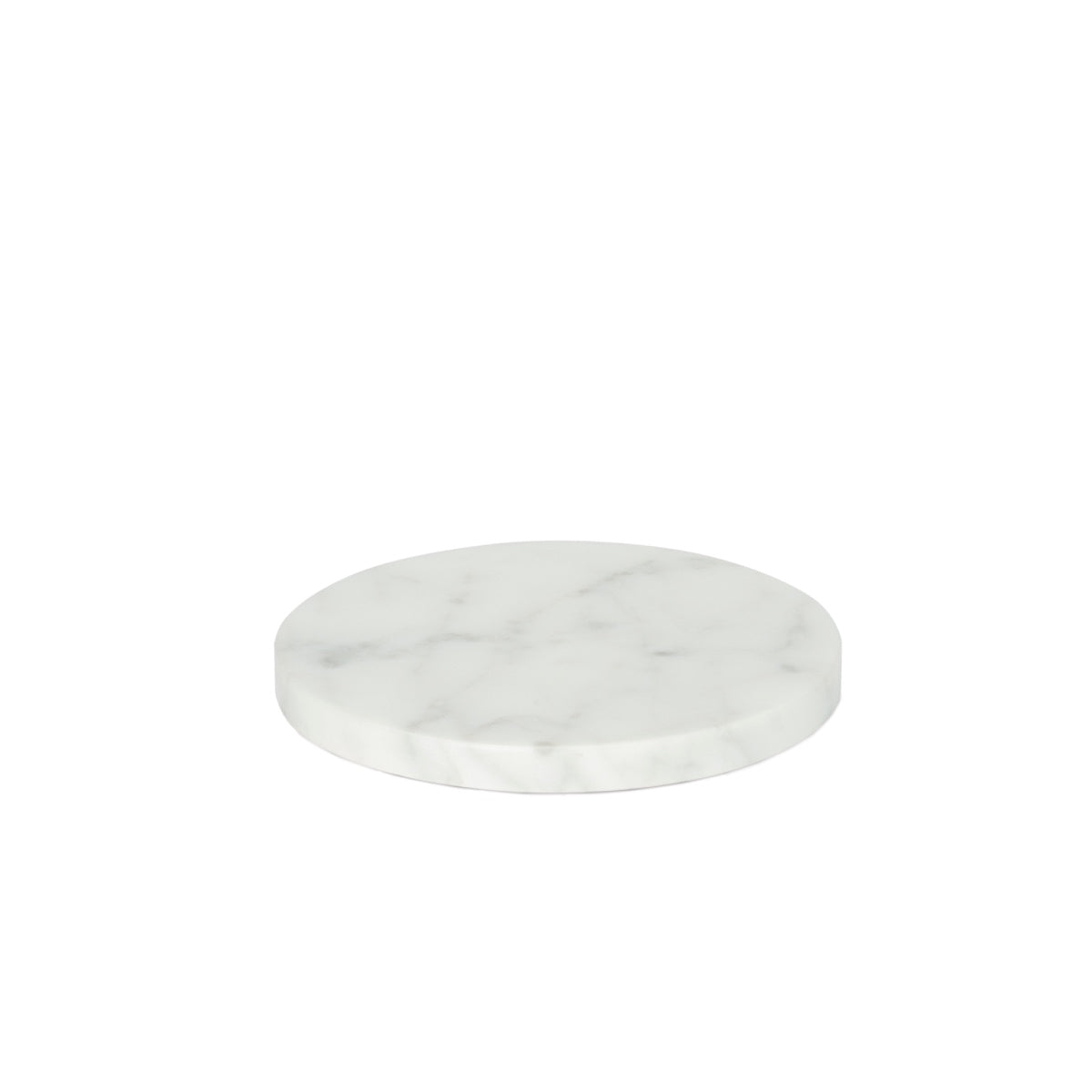 Posavasos de mesa de mármol blanco redondos