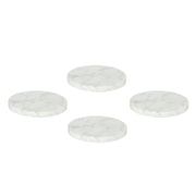 Posavasos de mesa de mármol blanco redondos