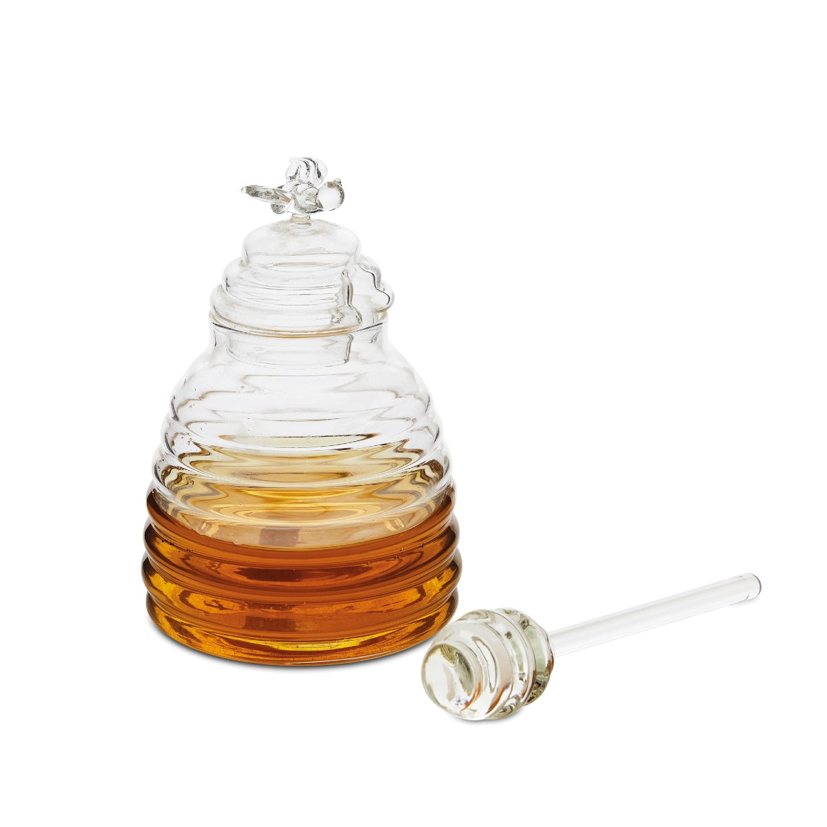 Tarro de miel de cristal