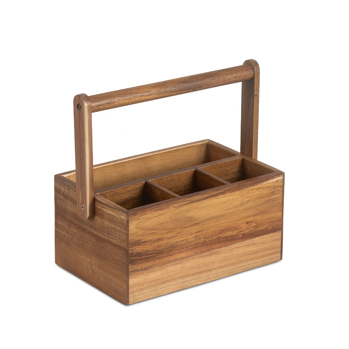 Cubertero de madera de acacia