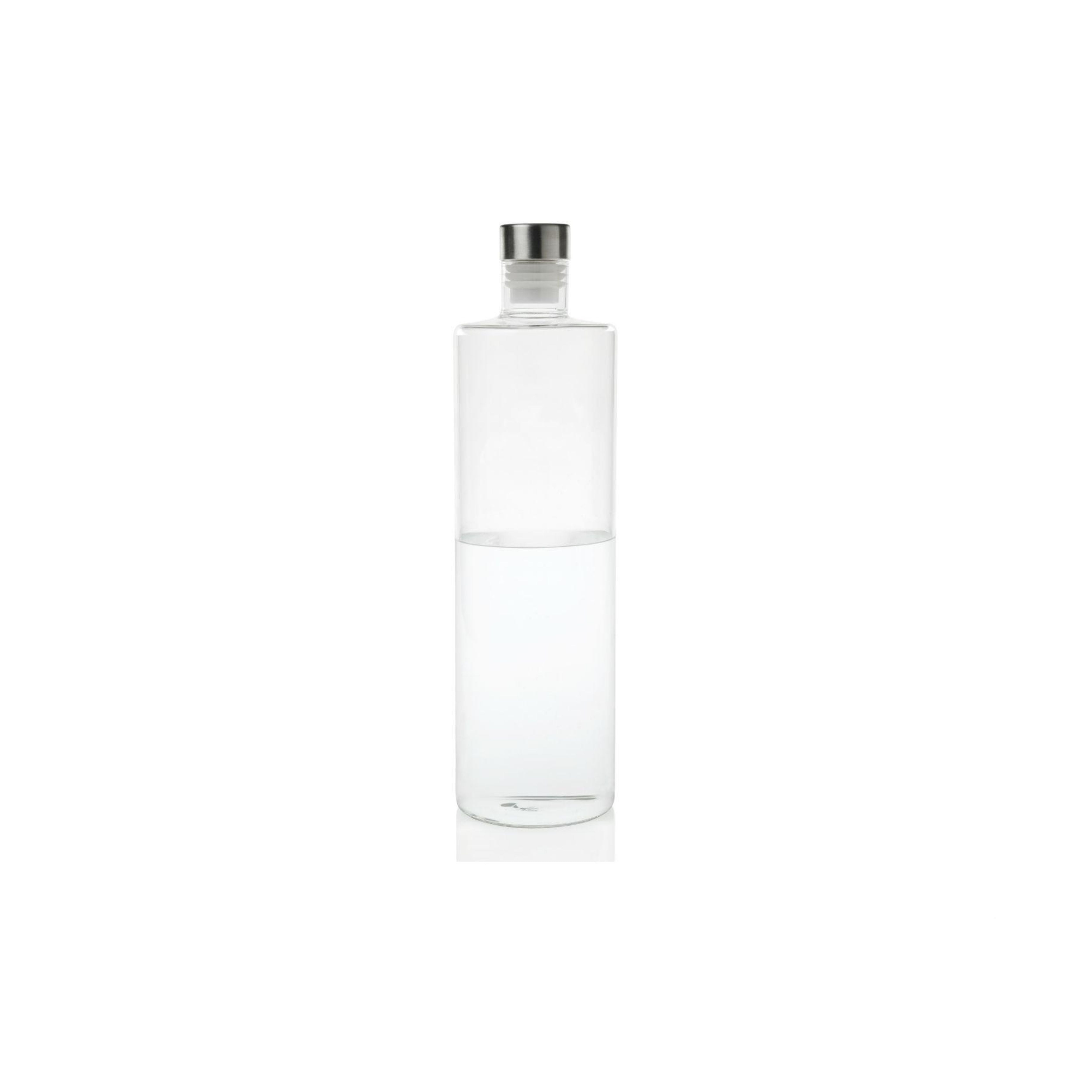 Botella de agua de cristal transparente 1 litro