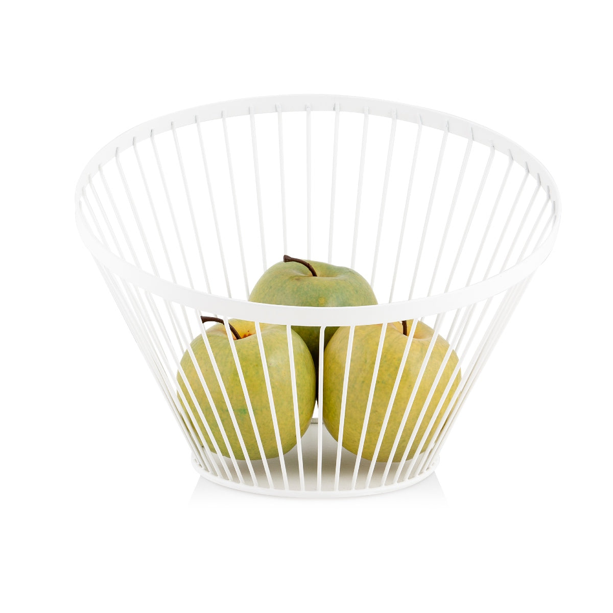 Frutero de cocina de metal blanco