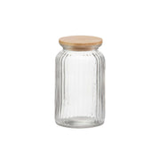 Glass jar with bamboo lid 1200 ml