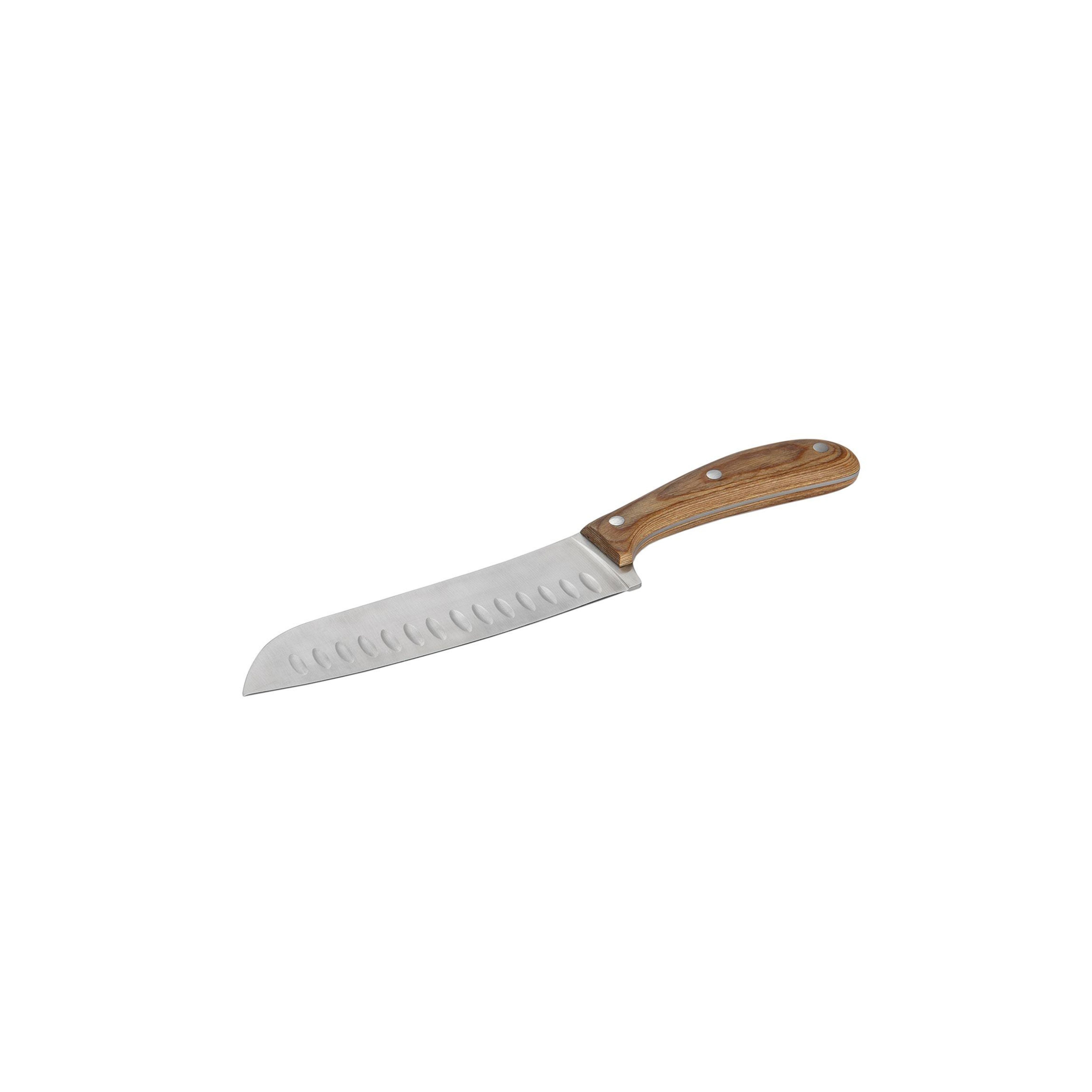 Set of 2 acacia wood santoku knives