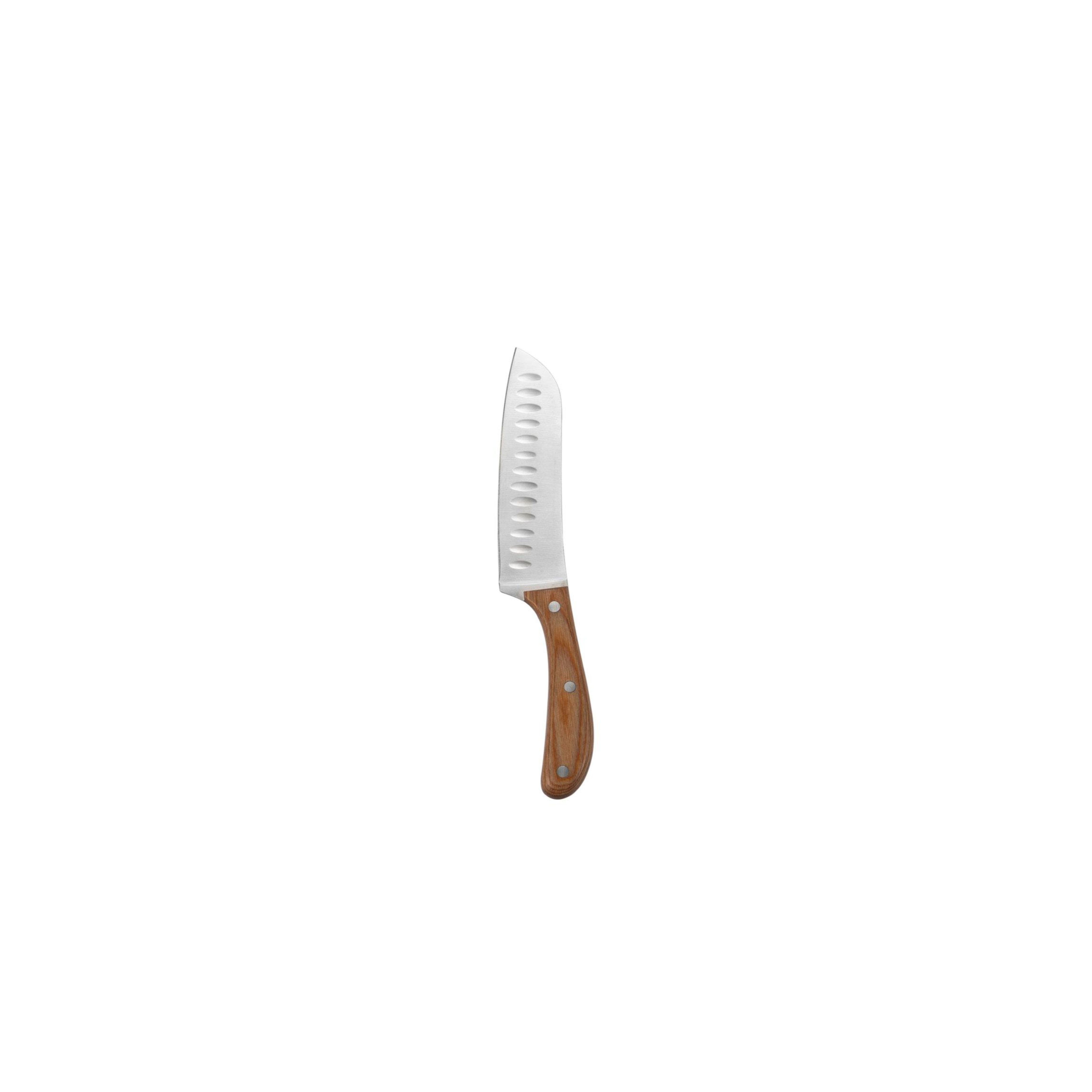 Set of 2 acacia wood santoku knives