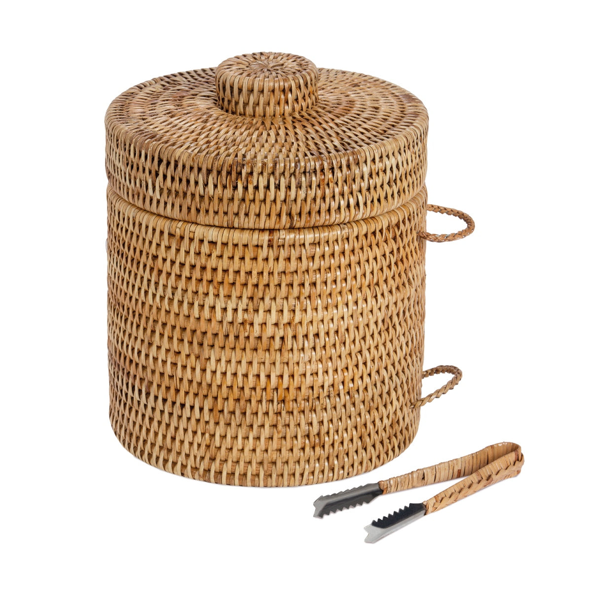 Cubitera de ratán con pinzas 3 litros