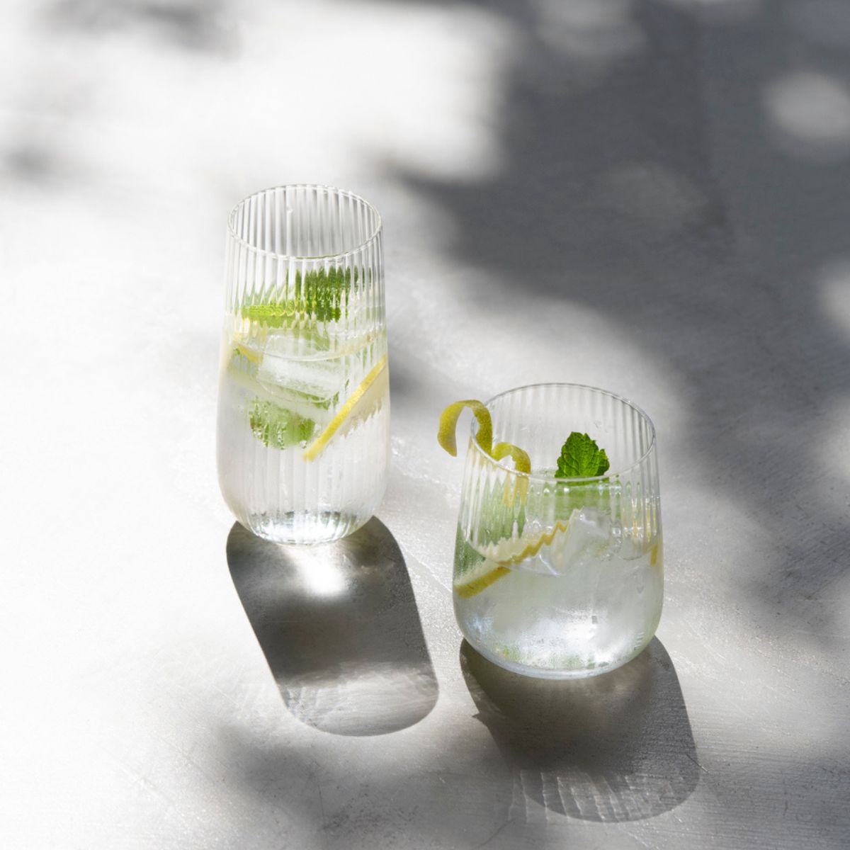 Set de 6 vasos de vidrio Milan 250 ml