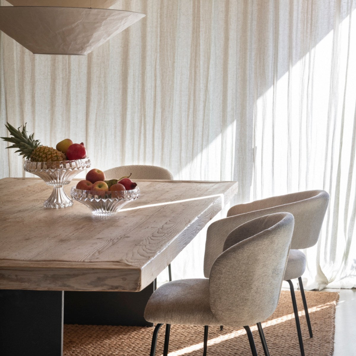 Frutero decorativo de cristal tallado