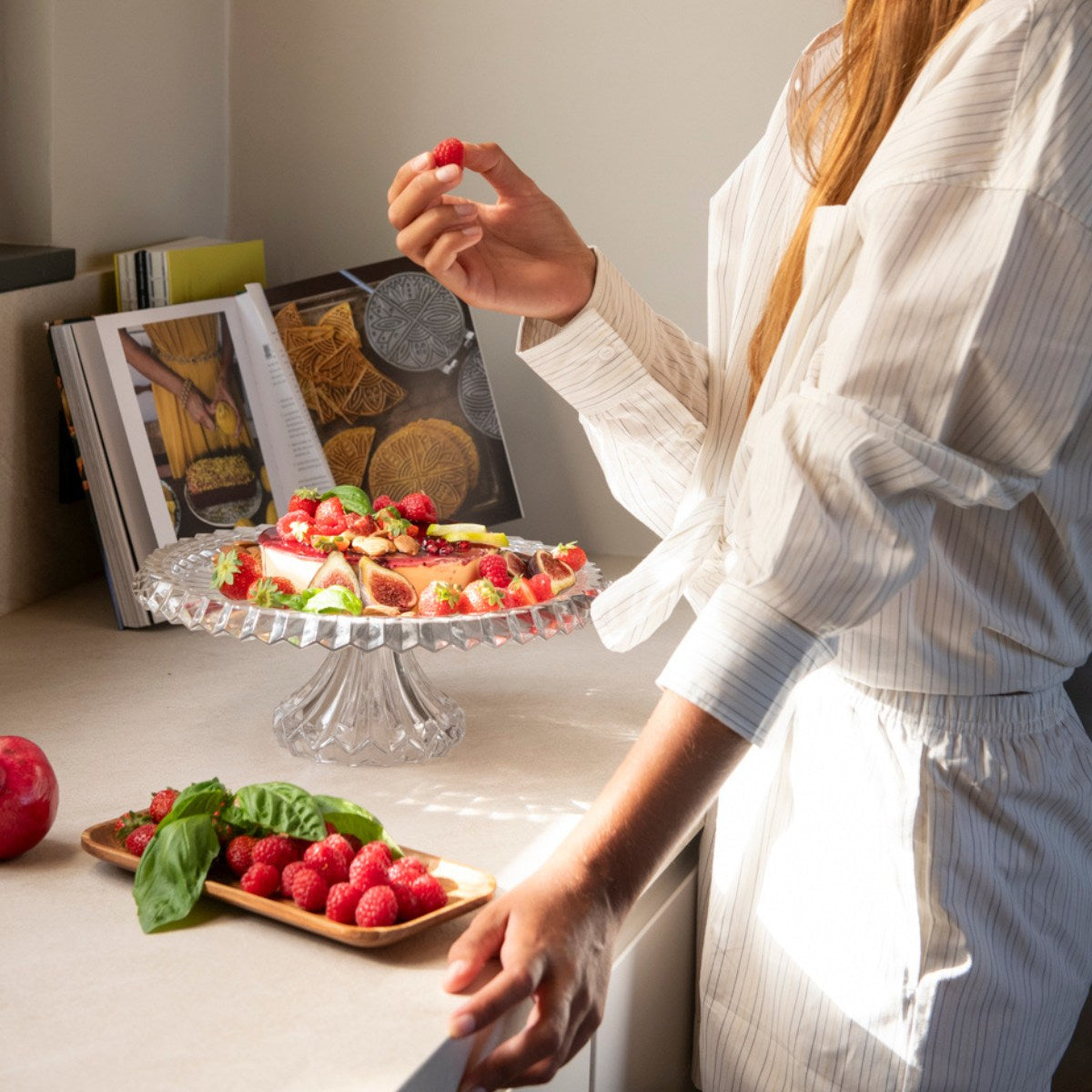 Soporte para tarta de cristal