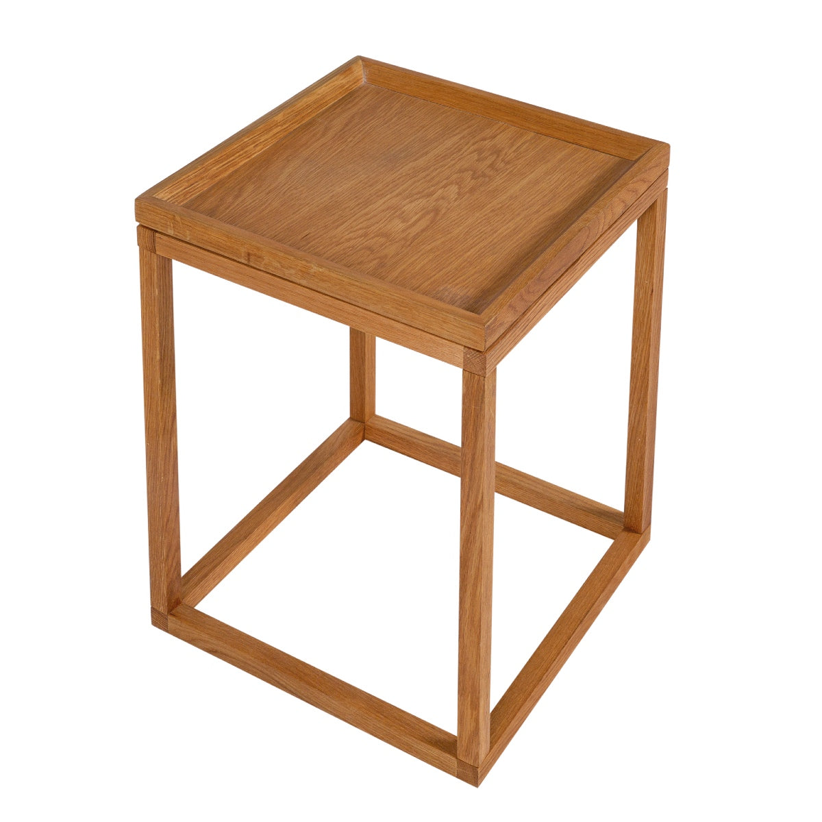 Nordic-style wooden side table for the living room