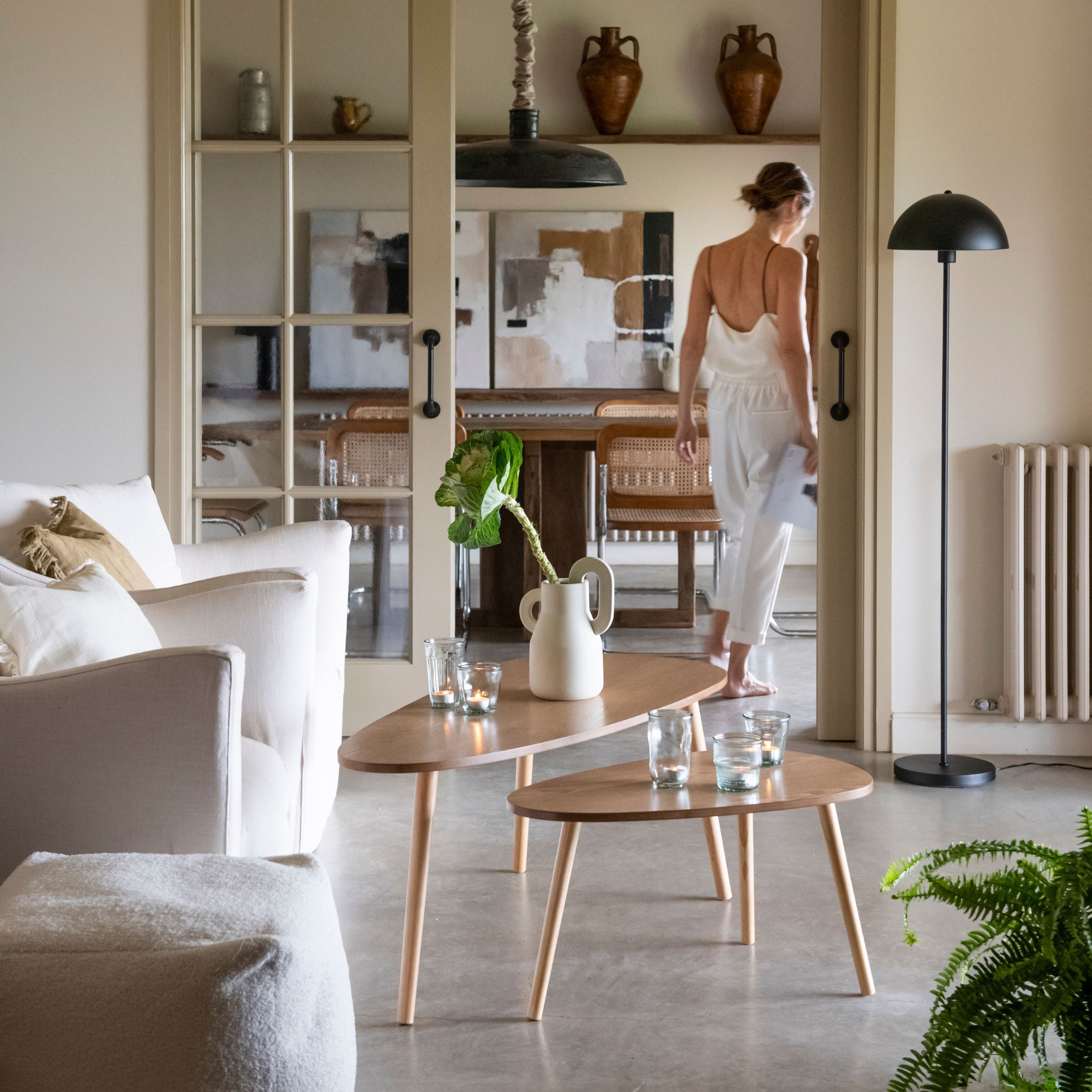 Modern wooden coffee tables