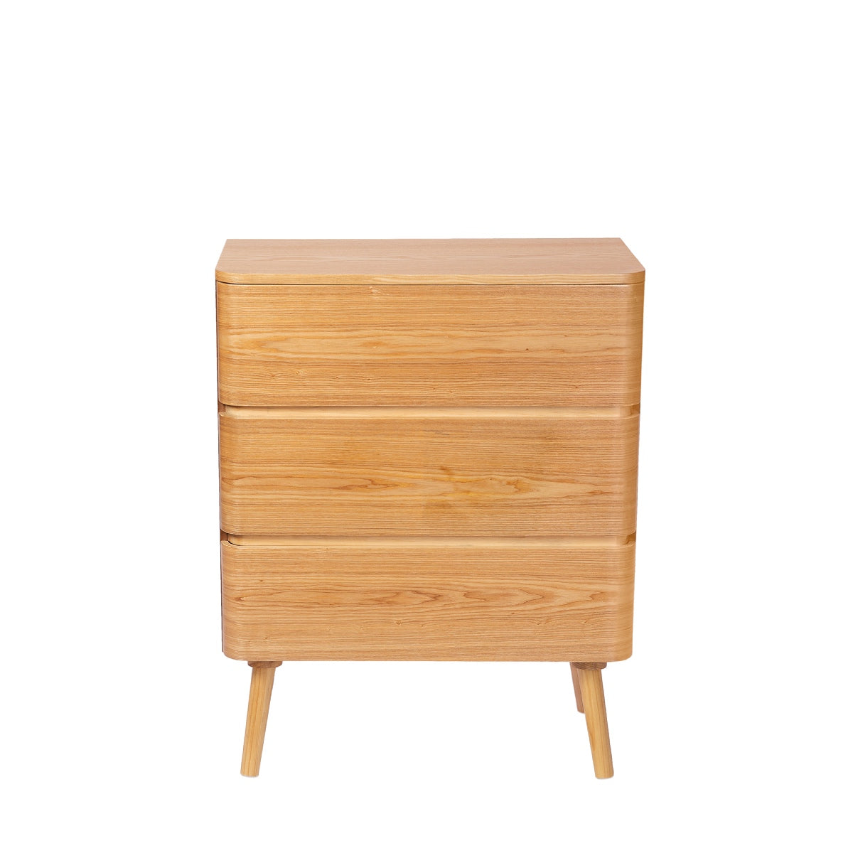 Modern 3-drawer wooden chest of drawers