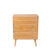 Modern 3-drawer wooden chest of drawers