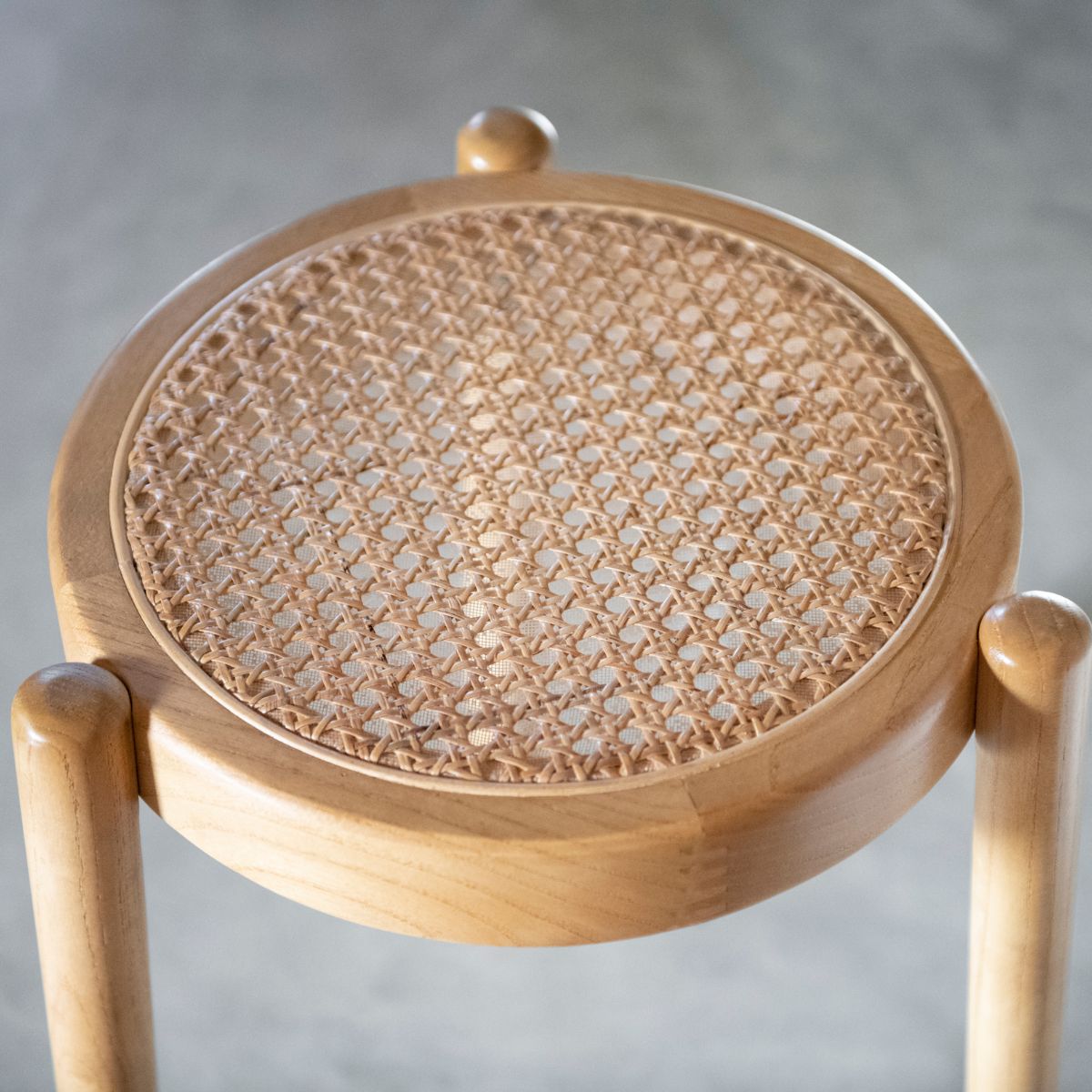 Taburete de cocina vintage de madera