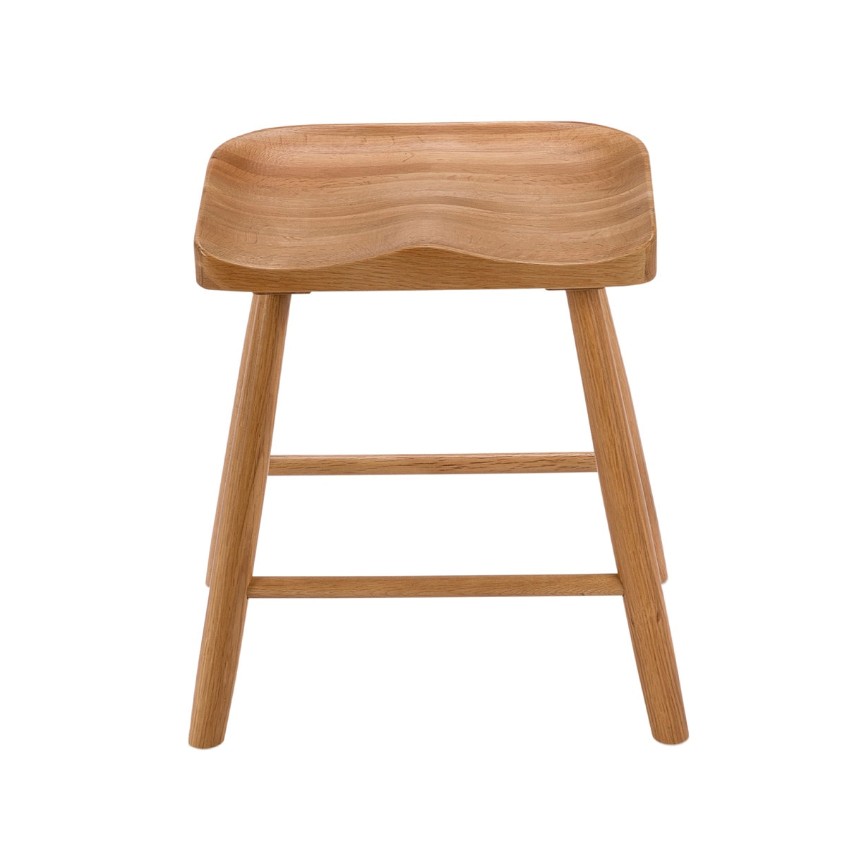 Taburete de madera de roble
