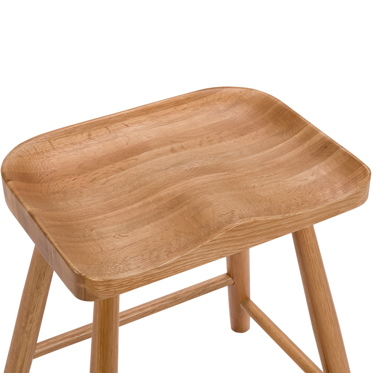 Taburete de bar de madera de roble