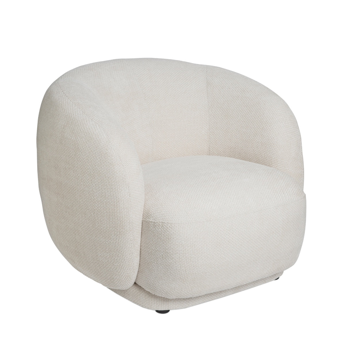 White upholstered armchair