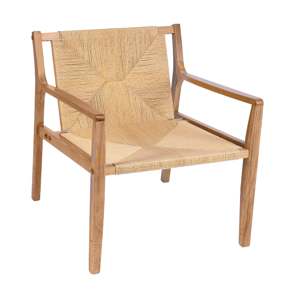 Sillón de comedor nórdico de madera