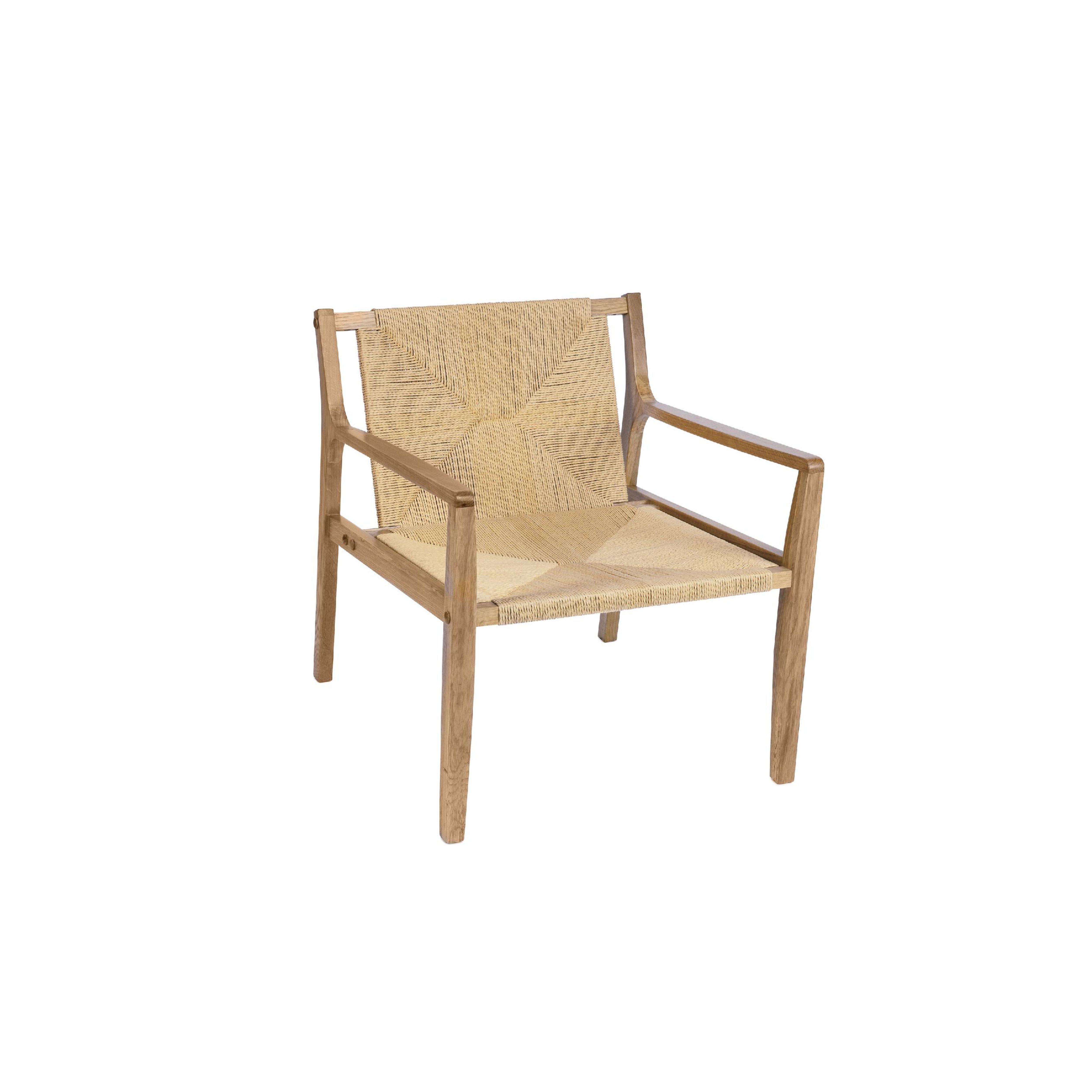 Sillón de comedor nórdico de madera