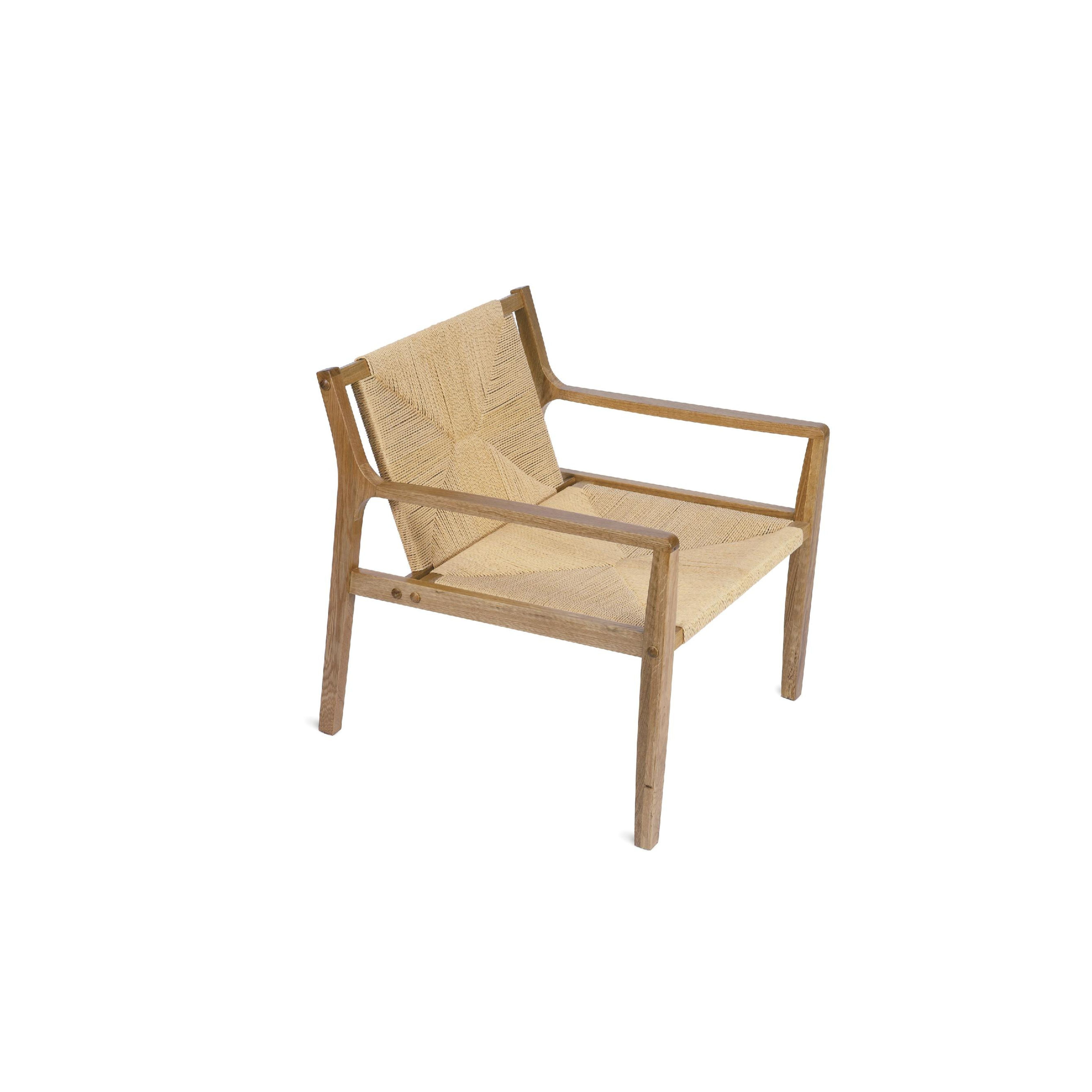 Sillón de comedor nórdico de madera
