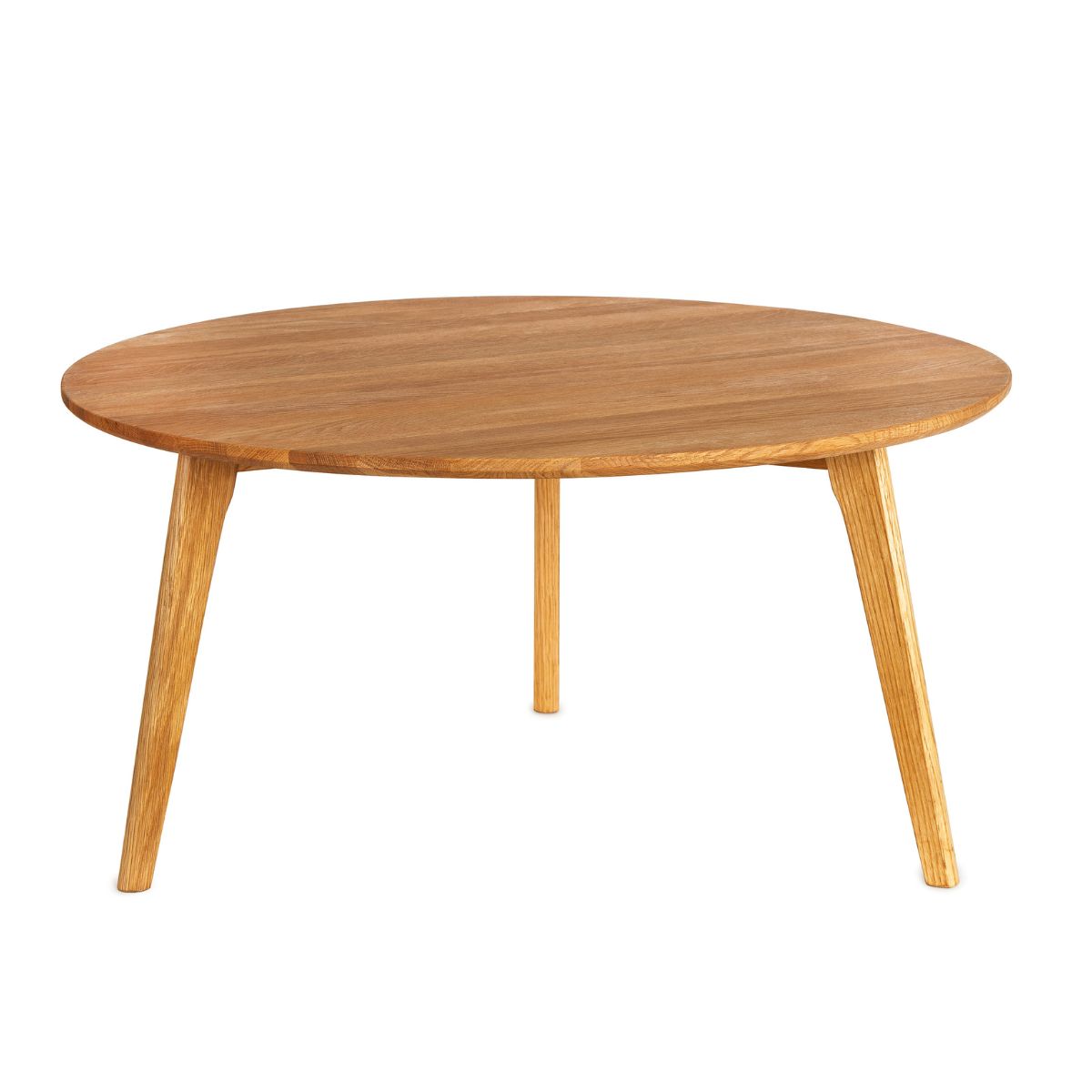 Mesa de centro nórdica de madera de roble