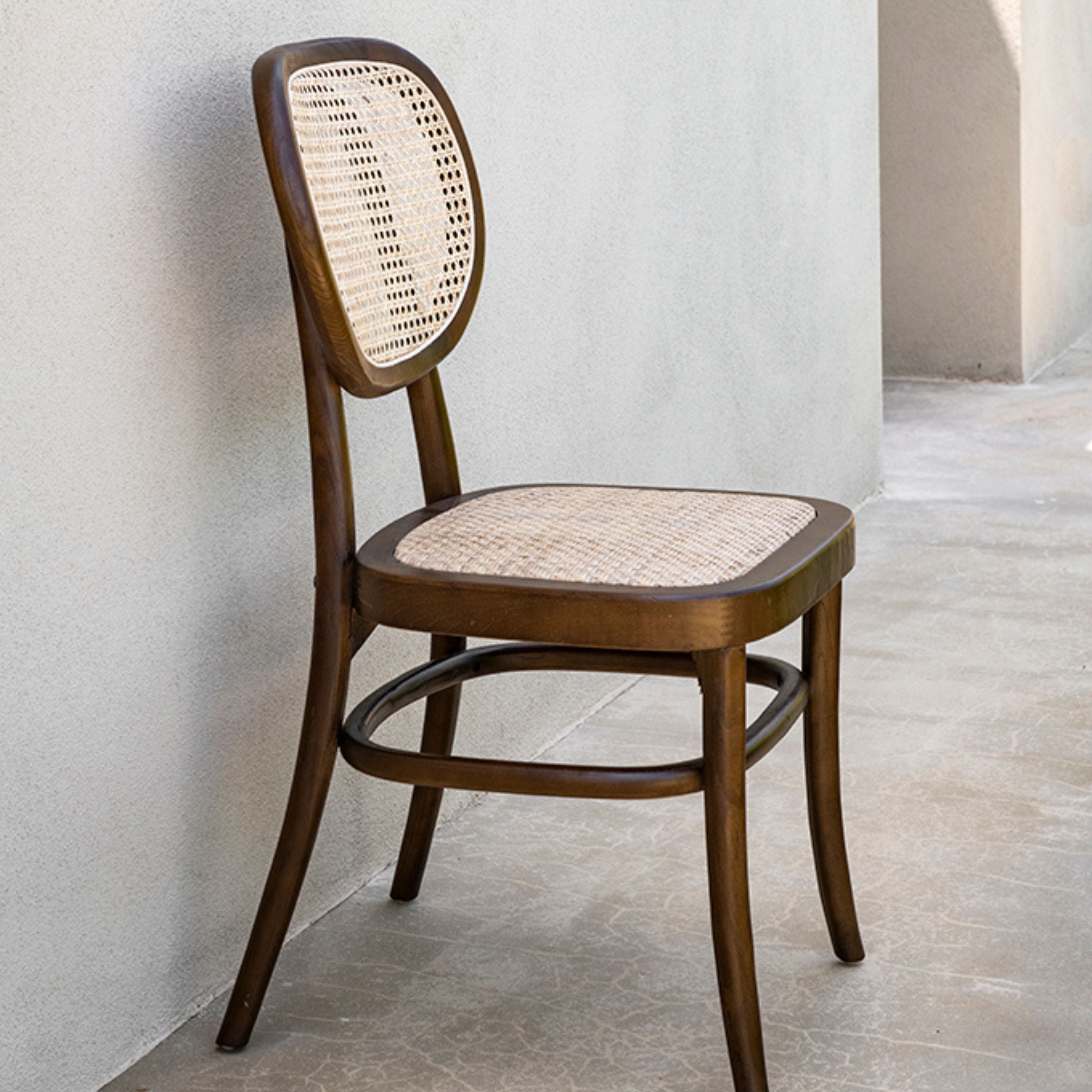 Silla de comedor de madera de olmo