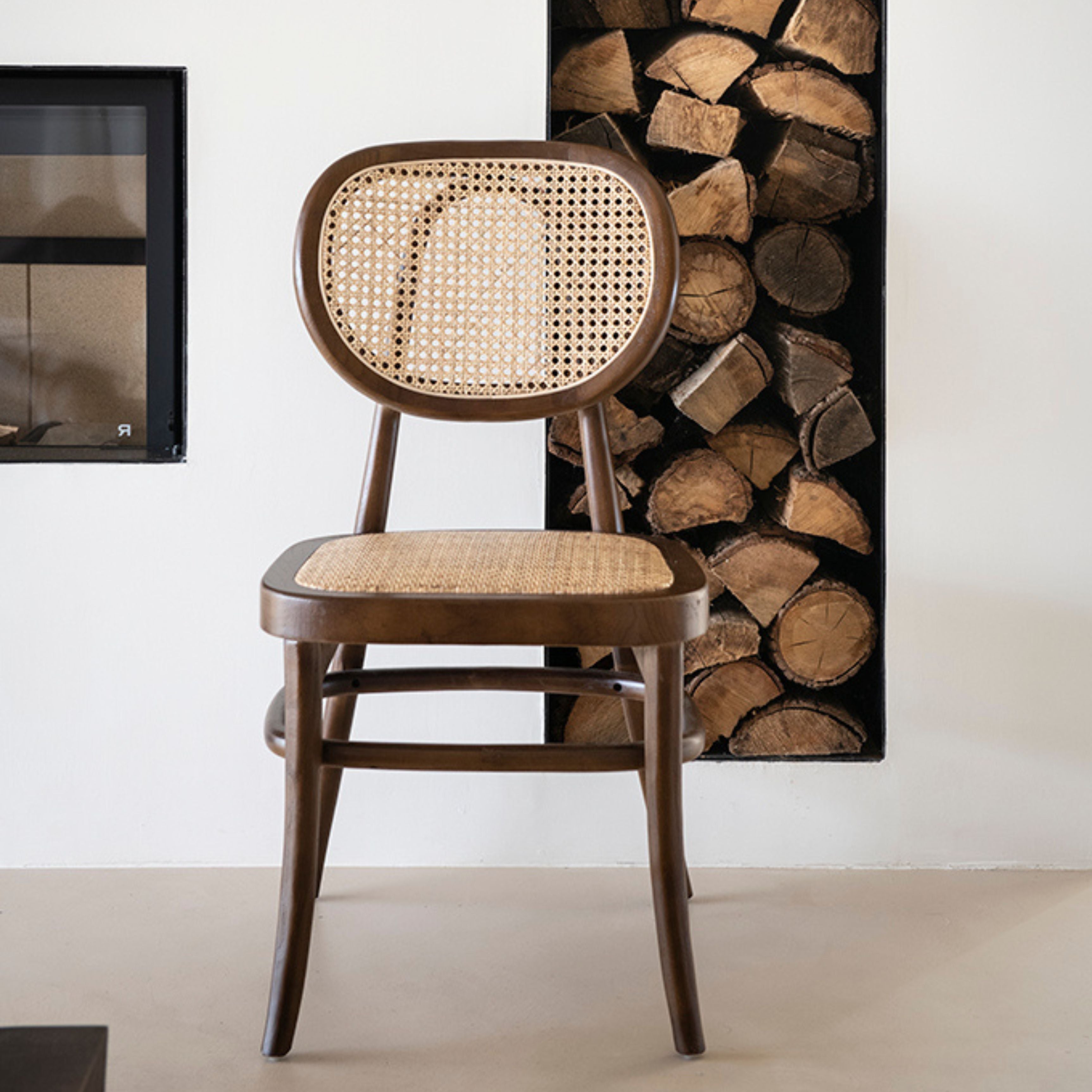 Silla de comedor de madera de olmo