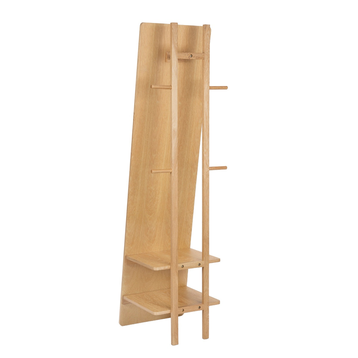 Nordic wooden dressing room mirror shelf