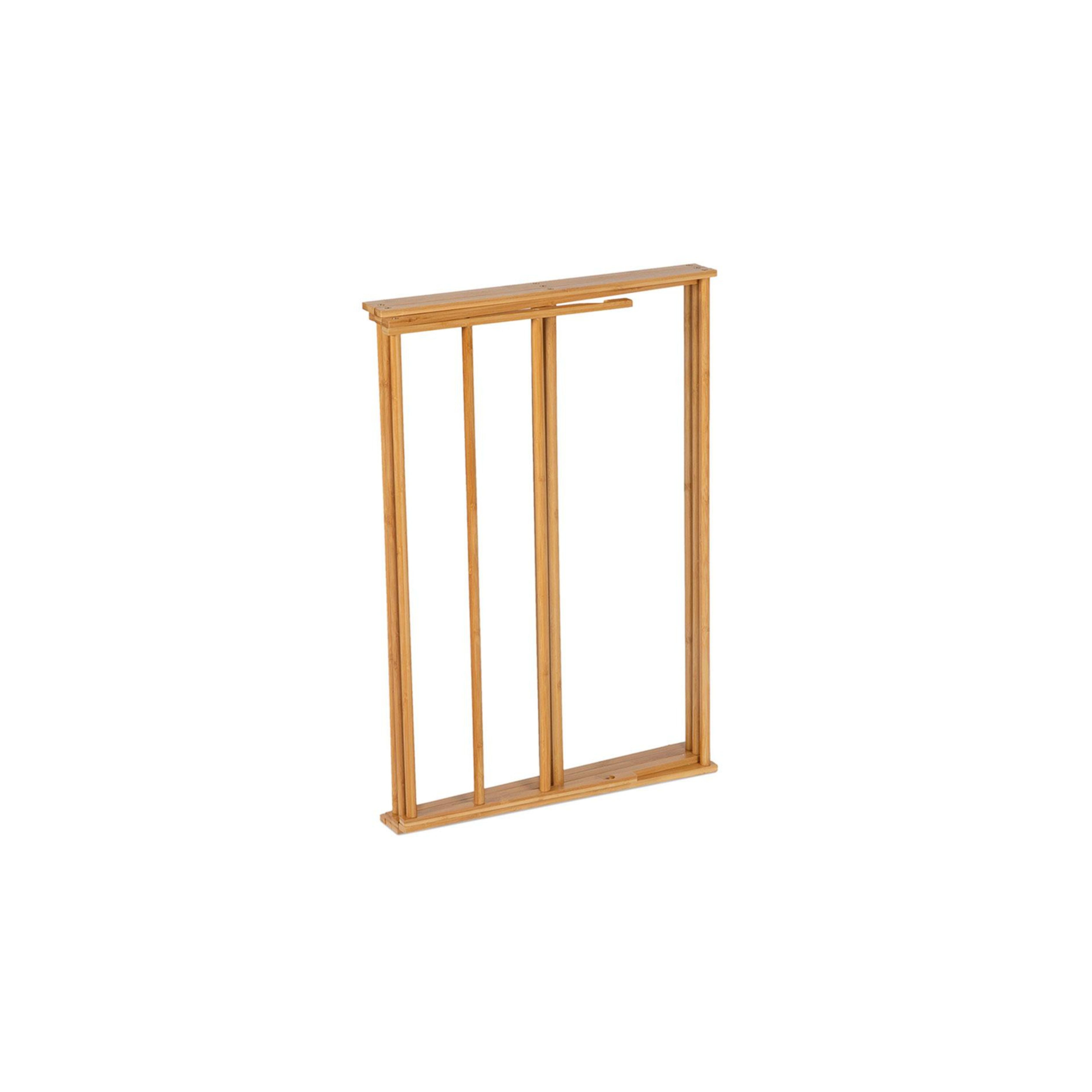 Tendedero plegable de bambú
