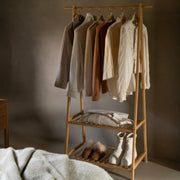 Bamboo coat rack