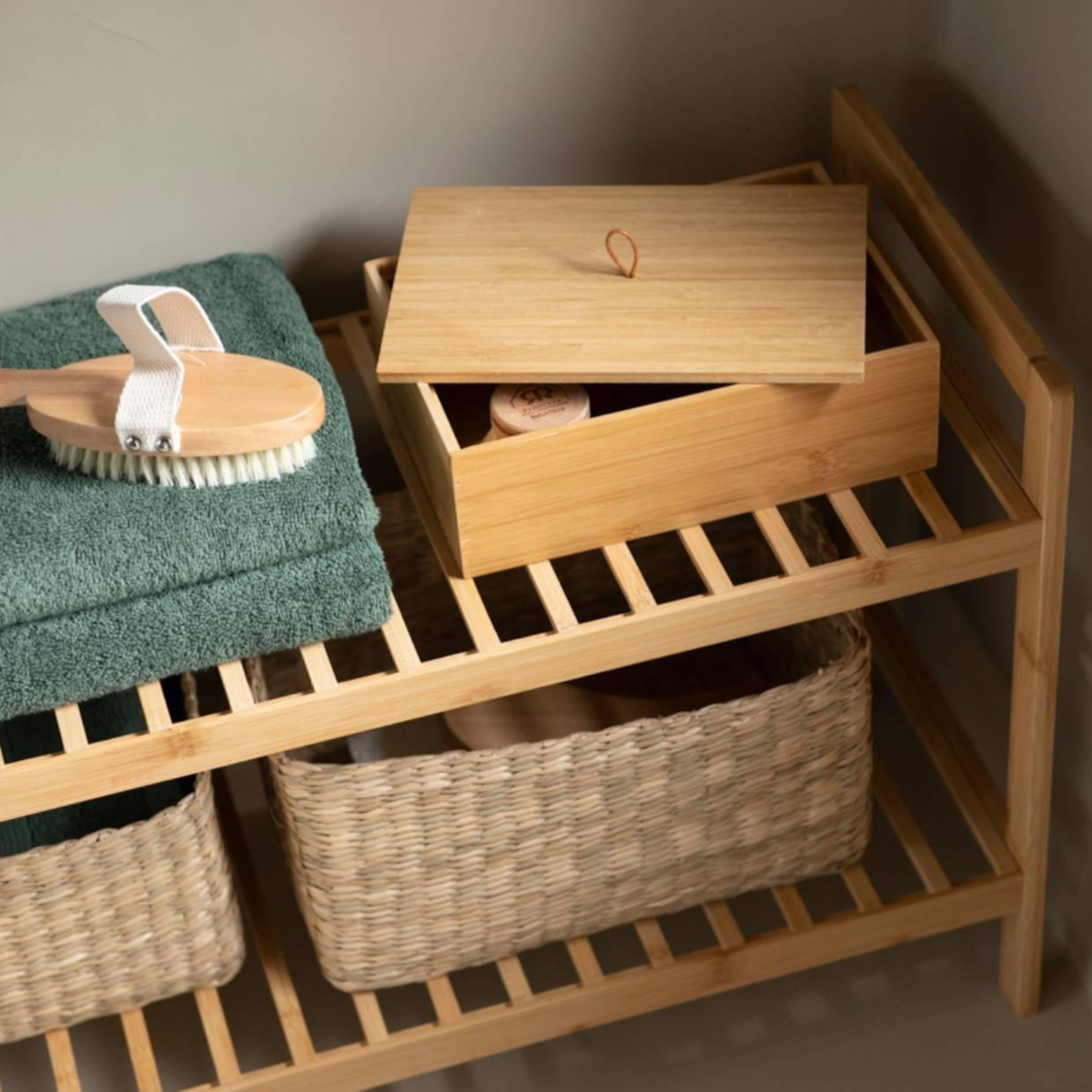 Bamboo shoe rack