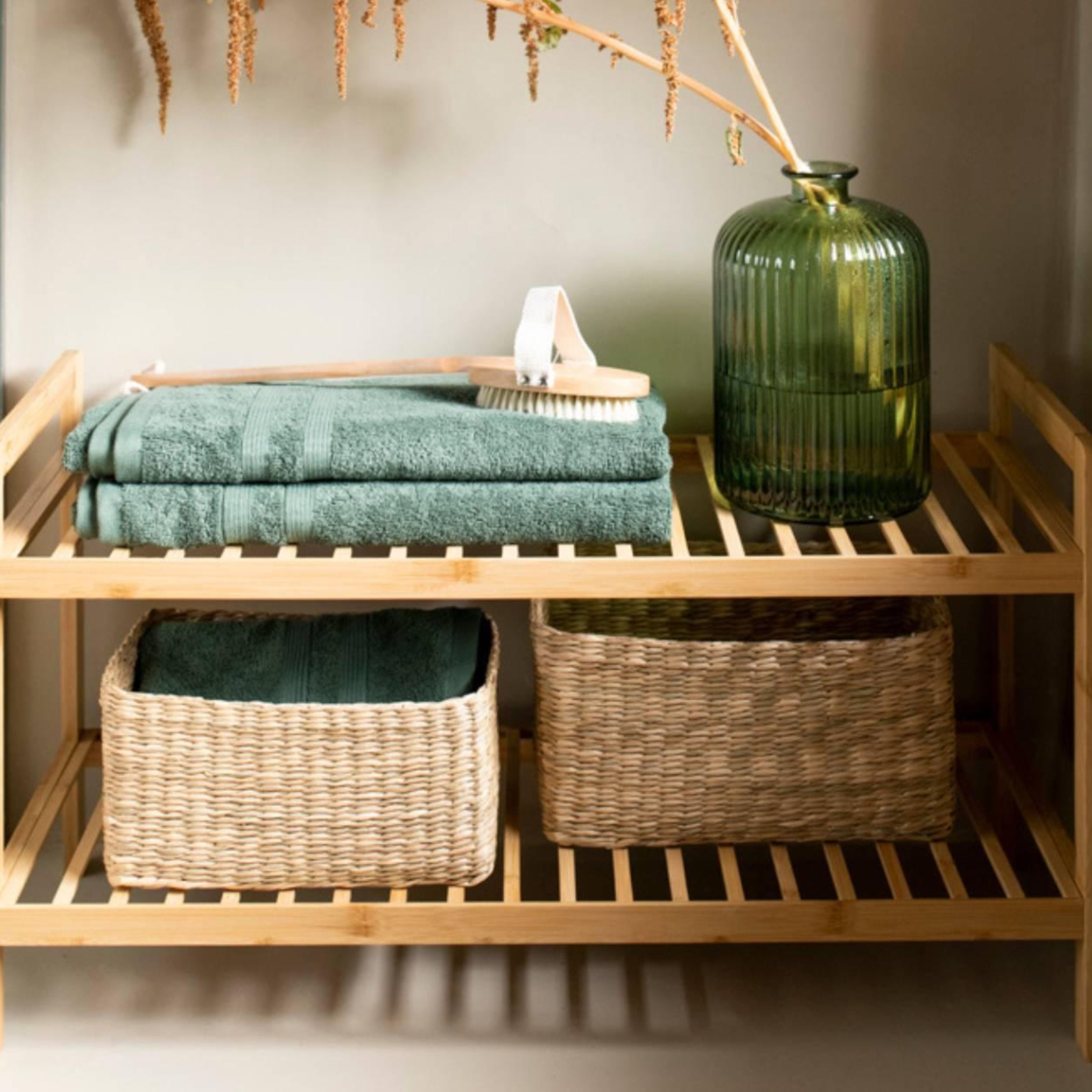 Bamboo shoe rack
