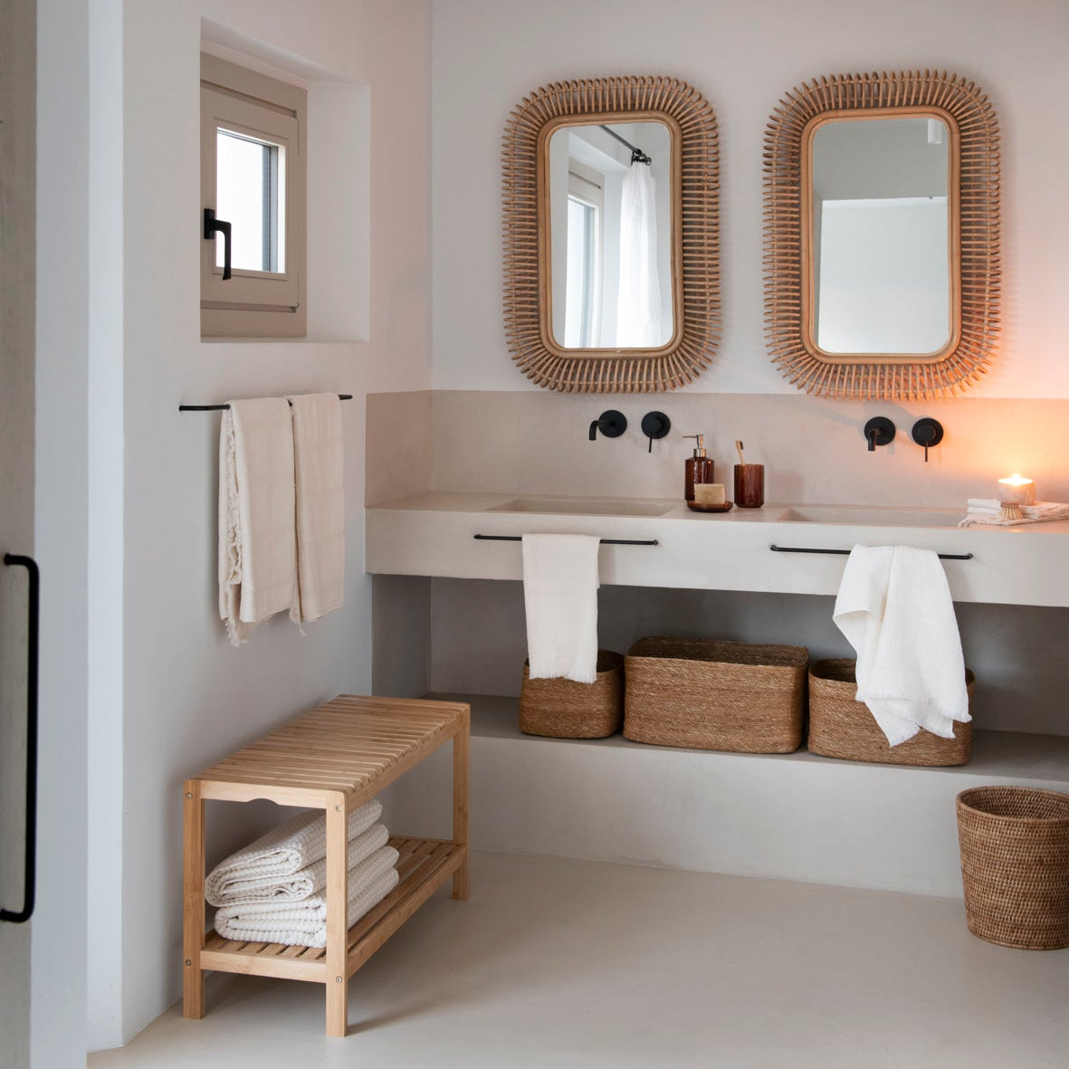 Nordic bamboo stool