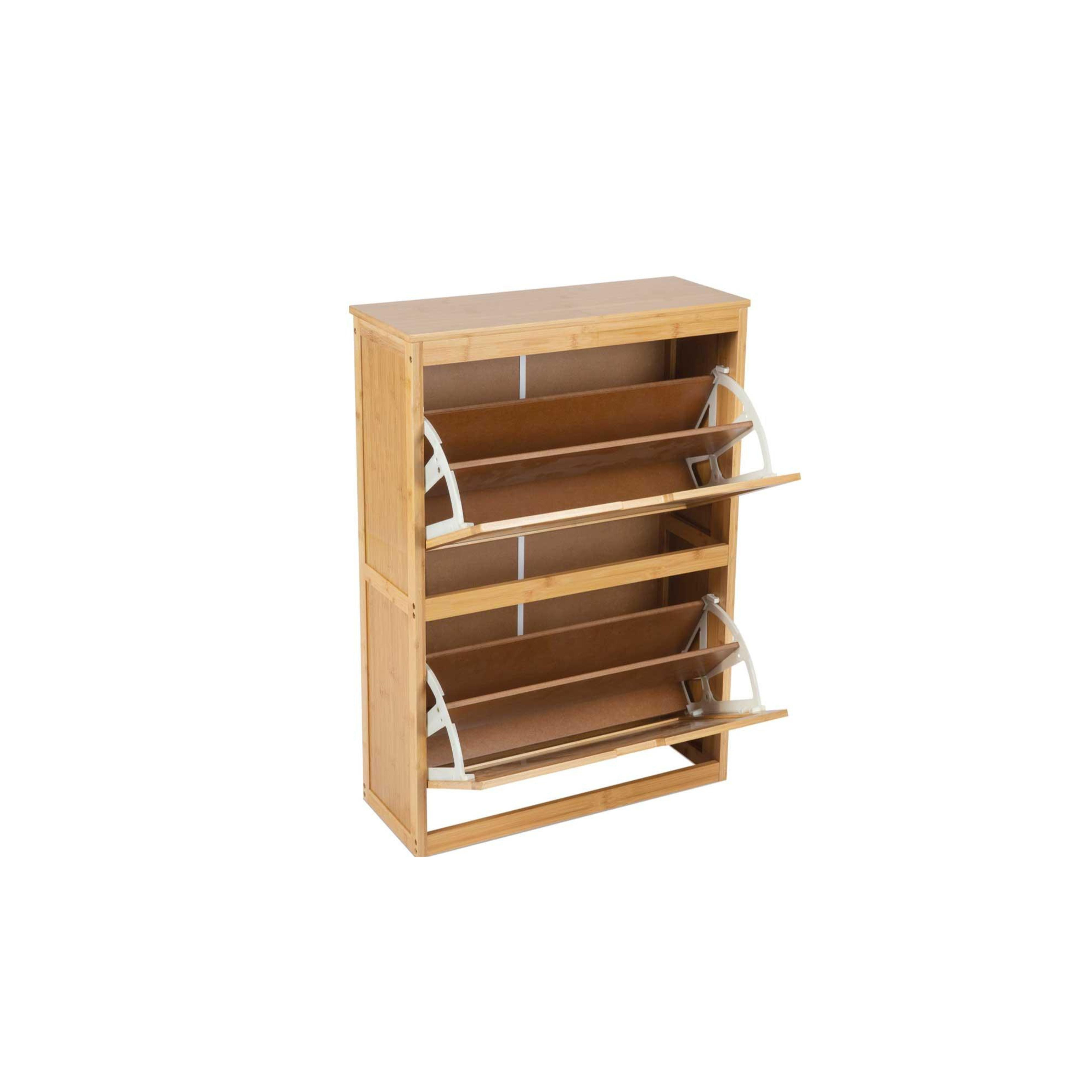 Bamboo shoe cabinet