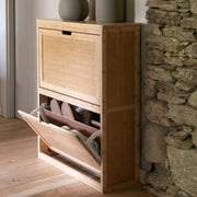 Bamboo shoe cabinet