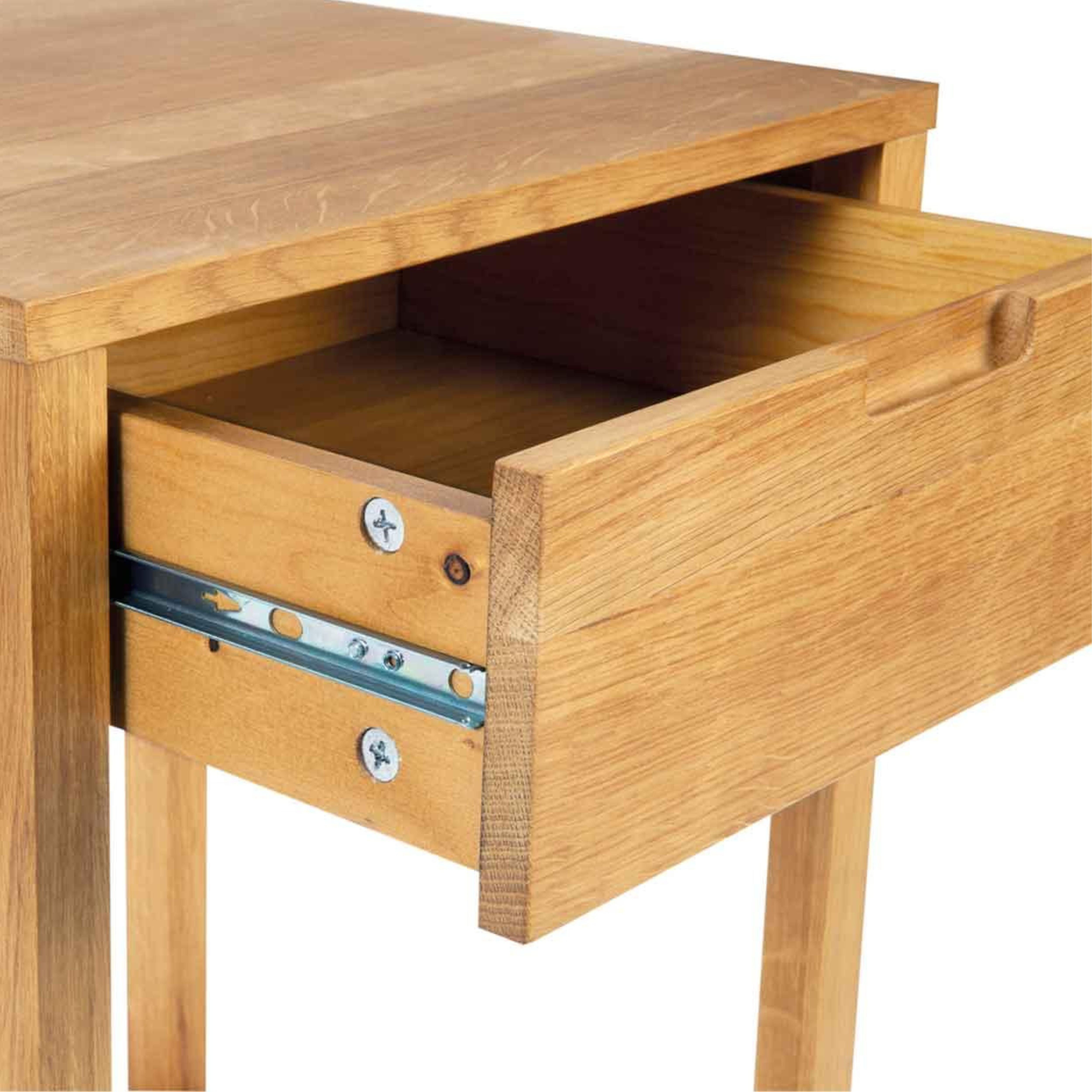 Modern oak wood nightstand