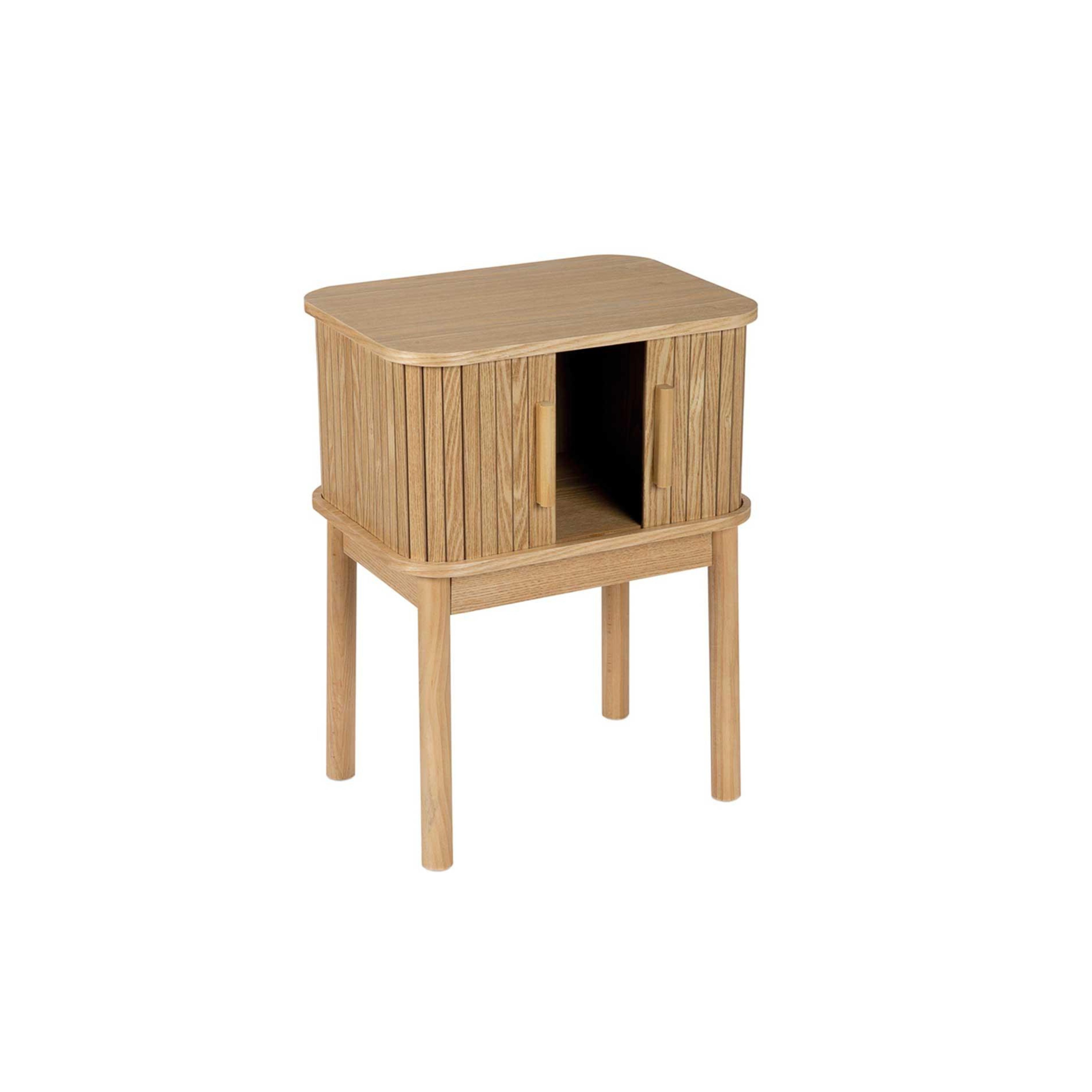 Nordic ash wood bedside table