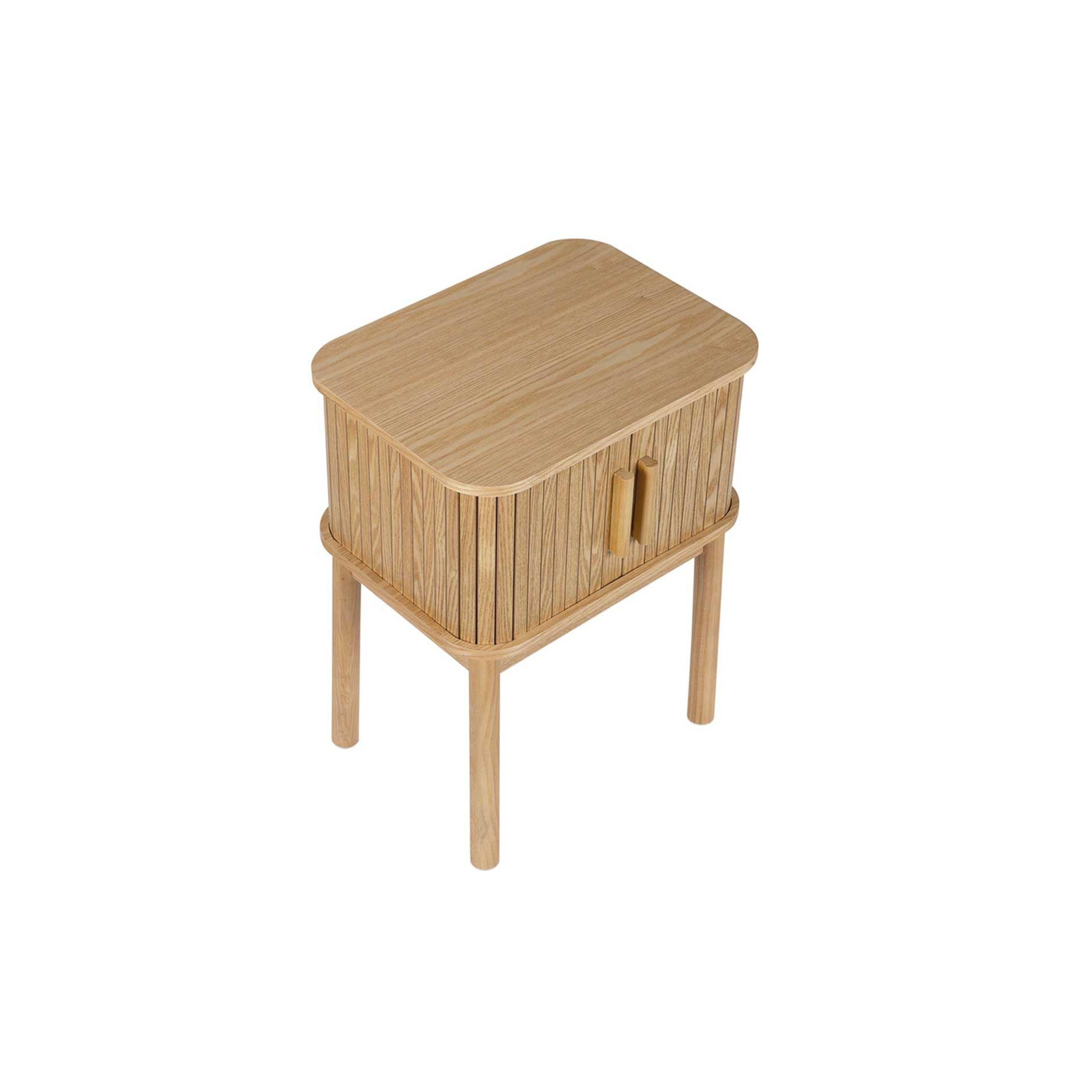 Nordic ash wood bedside table